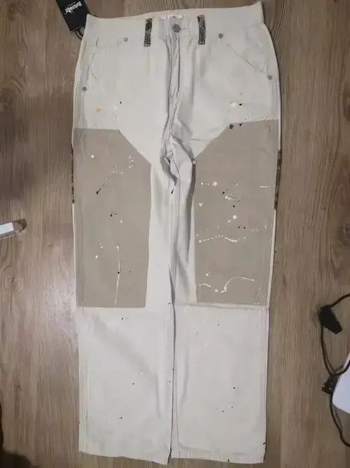 Other Hip Hop Khaki Cashew Flower Overalls Ink Size US 30 / EU 46 - 2 Thumbnail