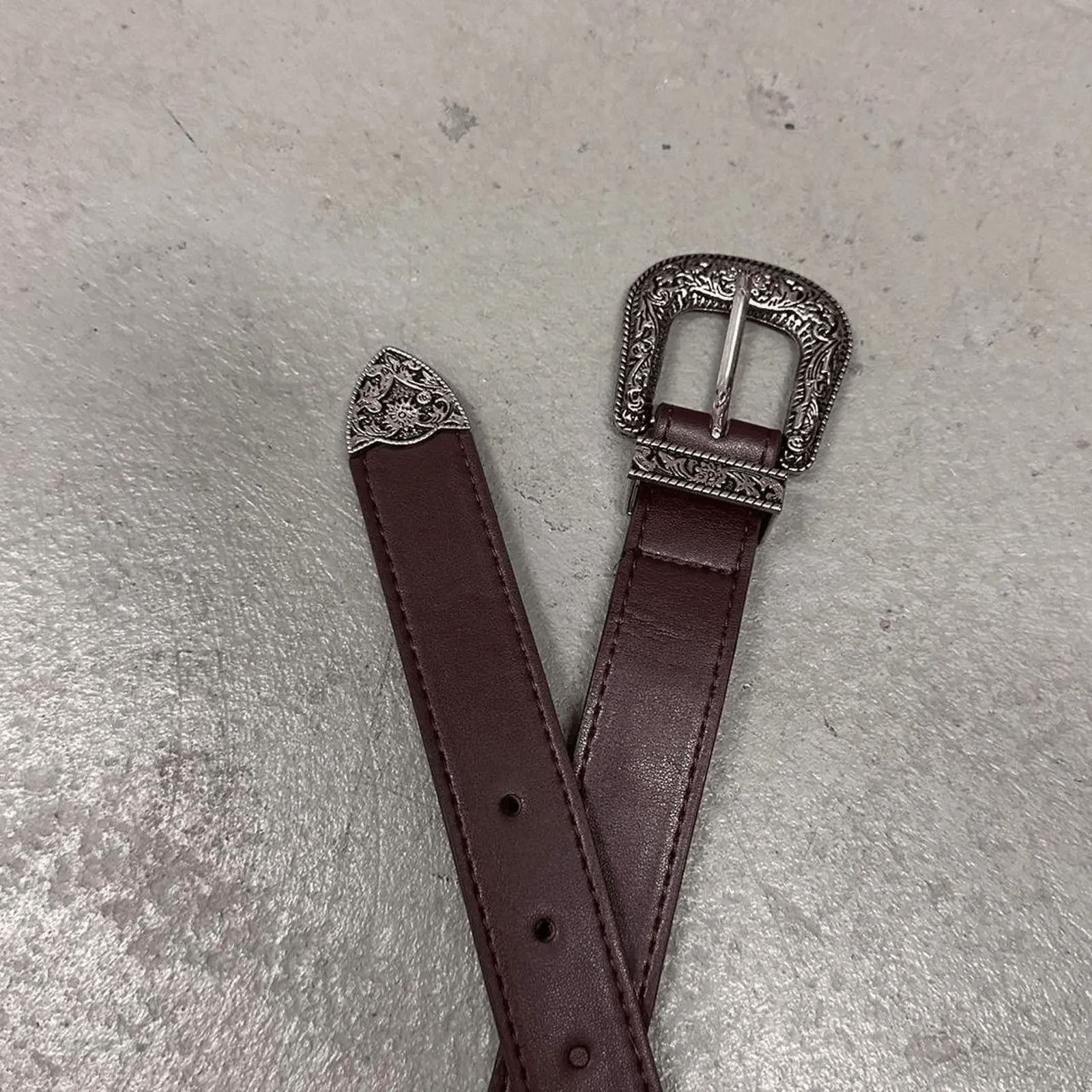 Other Brown western style belt with MENS Size 30 - 3 Thumbnail
