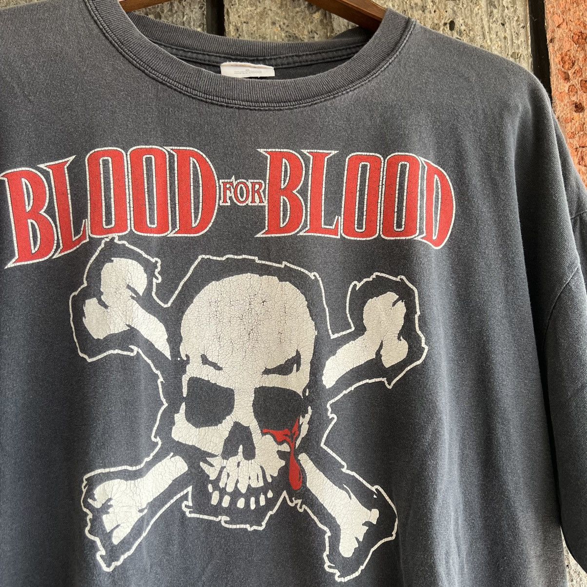 Vintage 1999 Blood For Blood Wasted Youth Crew Band Tee Shirt Size US XL / EU 56 / 4 - 1 Thumbnail