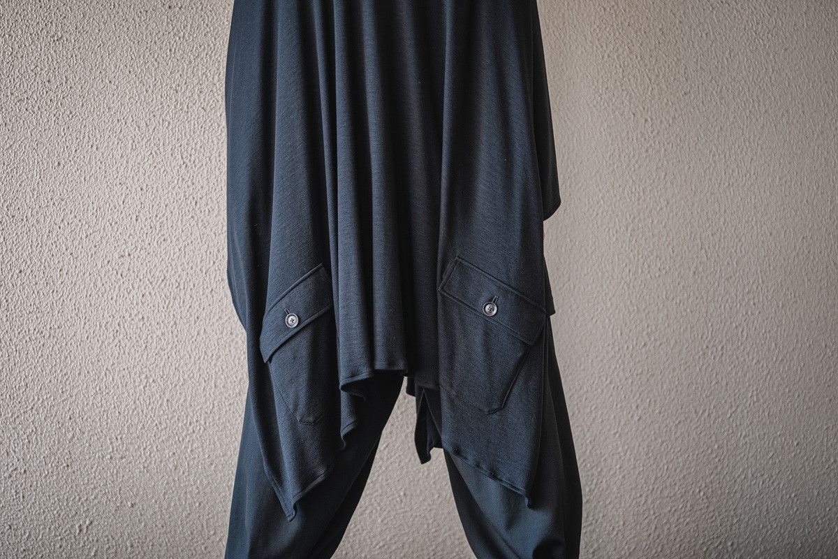 Yohji Yamamoto Yohji Yamamoto Pour Homme - WOOL SMOOTH SLEEVE CLAOK Size US S / EU 44-46 / 1 - 21 Thumbnail