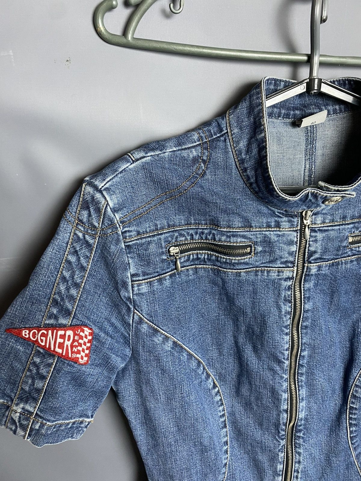 Vintage Unisex Vintage Bogner Jeans Overalls Racing Style Size 27" / US 4 / IT 40 - 4 Thumbnail