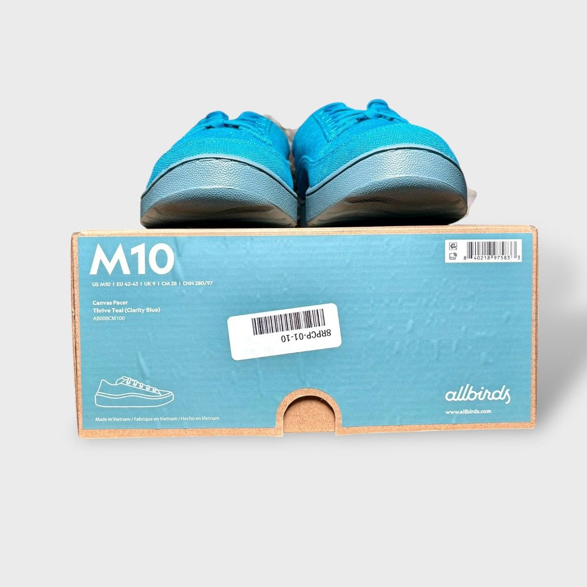 Allbirds Allbirds Men’s Canvas Pacer Teal Blue Grey Sneakers Sz 10 Size US 10 / EU 43 - 10 Thumbnail