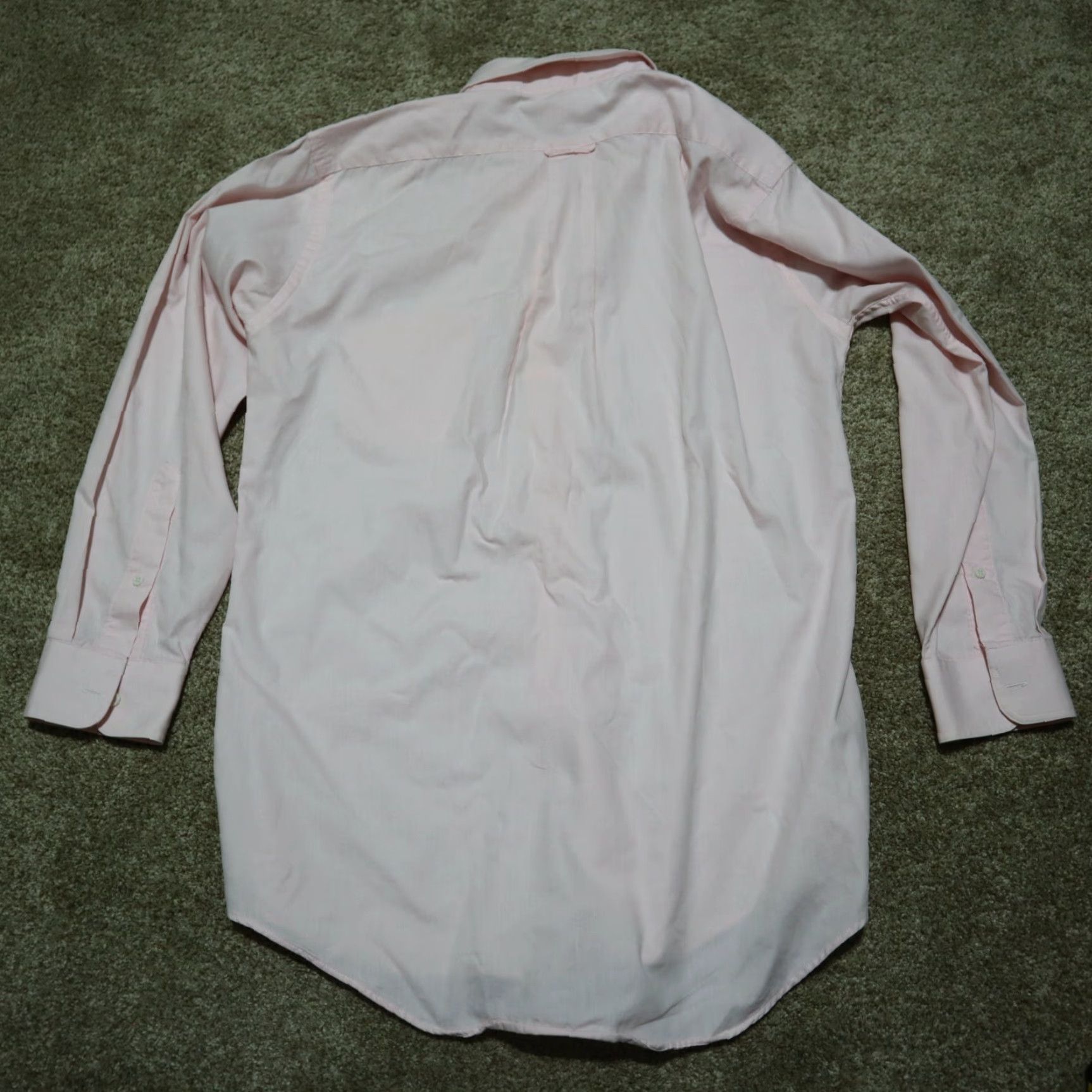 Stafford Stafford Shirt Button-Up Long Sleeve Adult Men's Size 16 Pink 16-32 Button-down Cotton Polyester Vintage No Size US L / EU 52-54 / 3 - 8 Thumbnail
