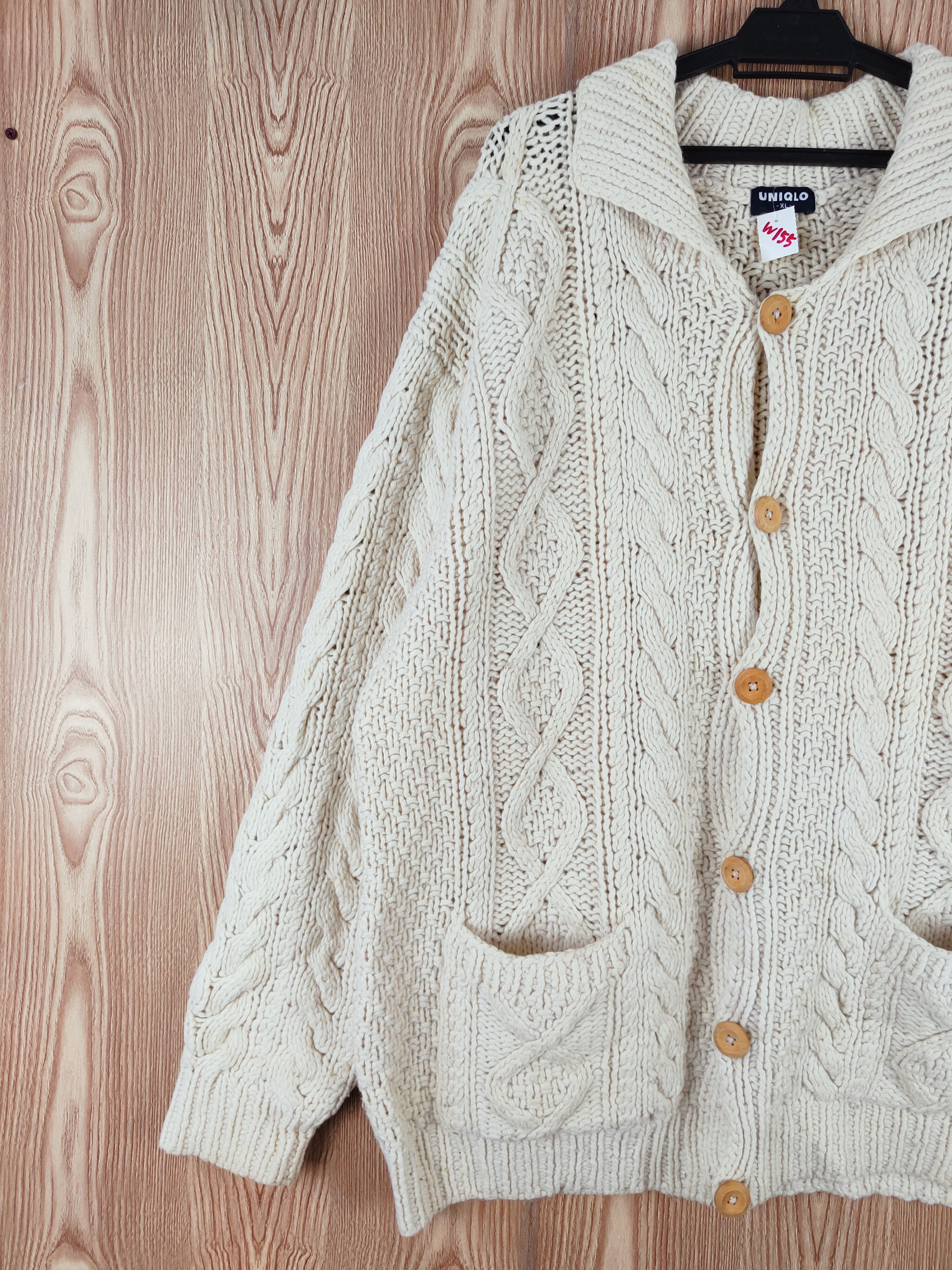 Homespun Knitwear Uniqlo Cream cable Knitwear Sweaters cardigan #W155 Size US XL / EU 56 / 4 - 3 Thumbnail