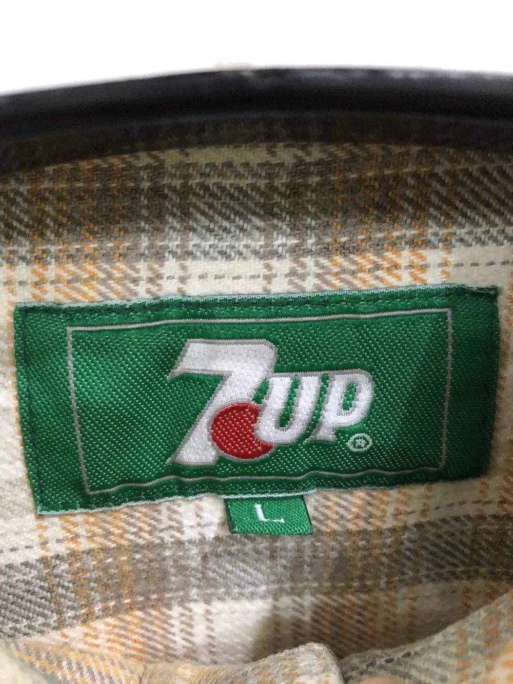 Vintage Vintage 7up Plaid Tartan Flannel shirt 👕 Size US M / EU 48-50 / 2 - 3 Thumbnail