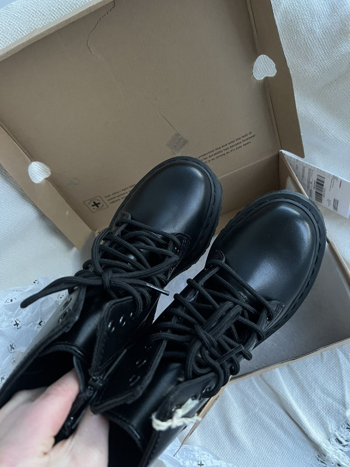 Dr. Martens Dr. Martens Jadon II Vegan Mono Black Felix Rub-Off Size 36 Size US 6 / IT 36 - 5 Thumbnail