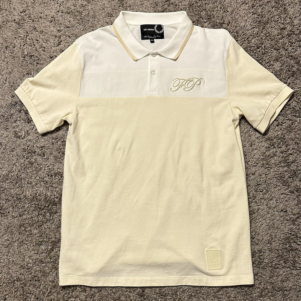 Fred Perry × Raf Simons Embroidered Polo Shirt Size US XL / EU 56 / 4 - 7 Thumbnail