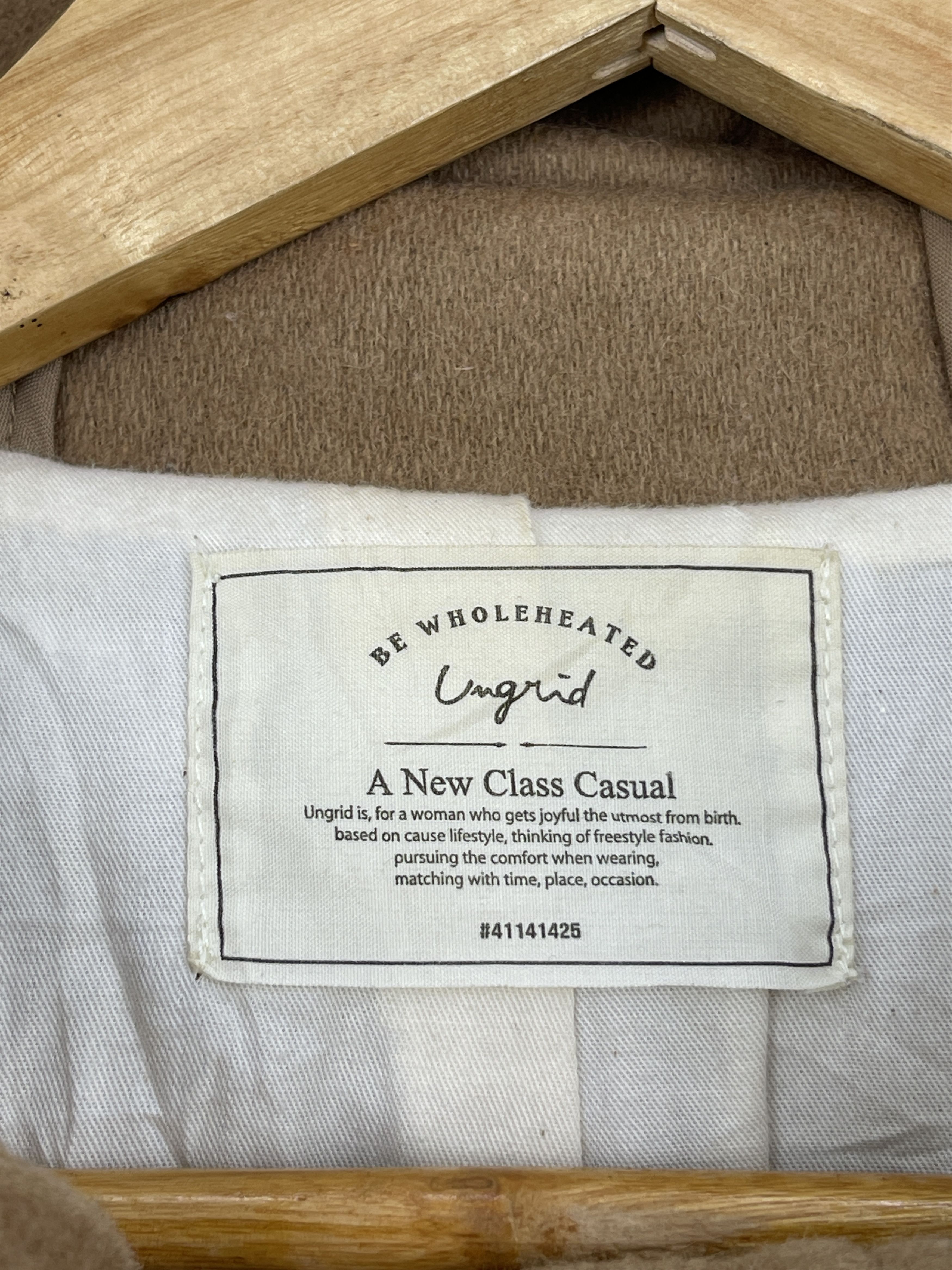 Japanese Brand Vintage Ungrid Japanese Hooded Dufle Coat JA0090 Size US S / EU 44-46 / 1 - 6 Thumbnail