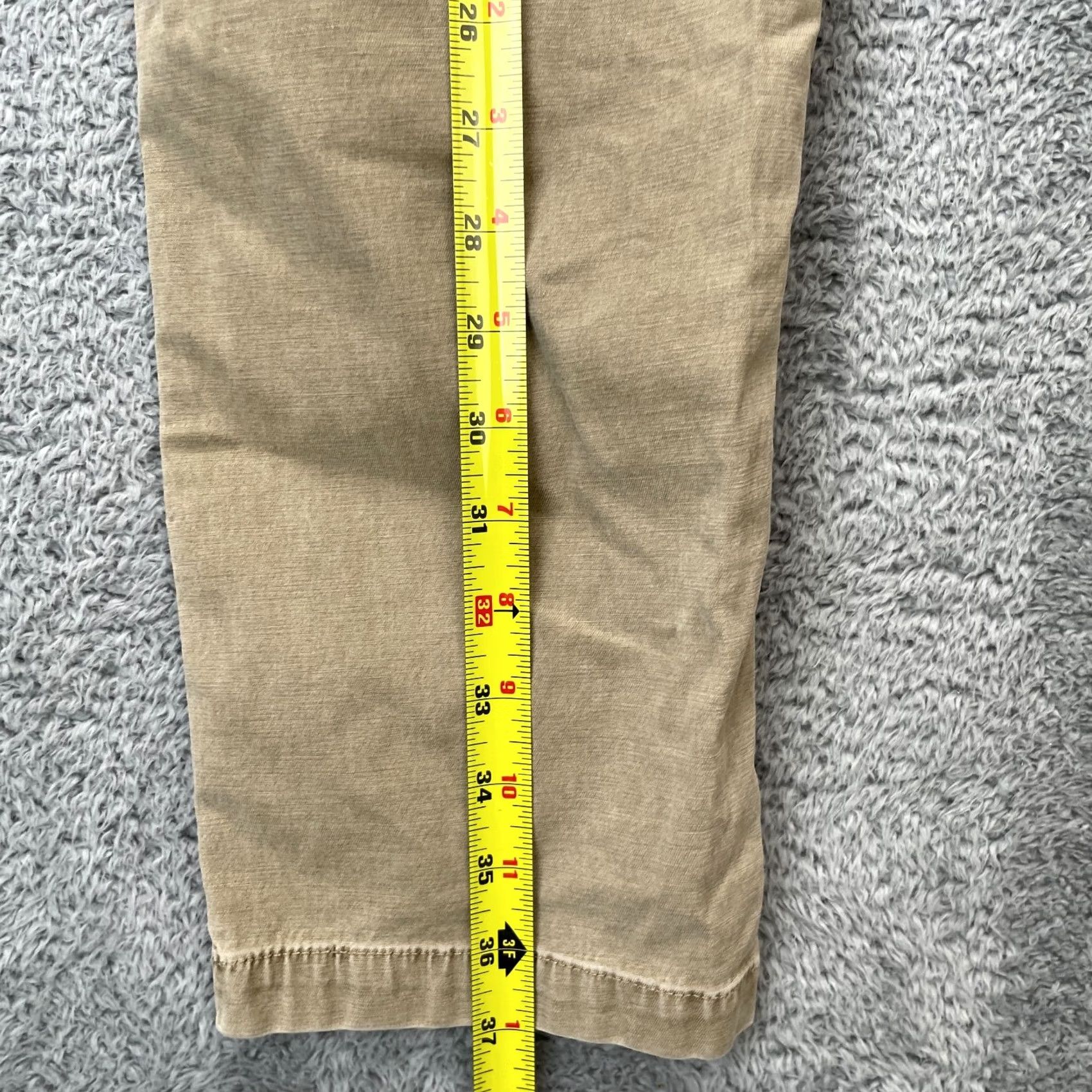 Madewell Madewell Pants Womens Beige Canvas Tapered Leg Stretch Cotton Workwear Casual 29 Size 29" - 6 Thumbnail