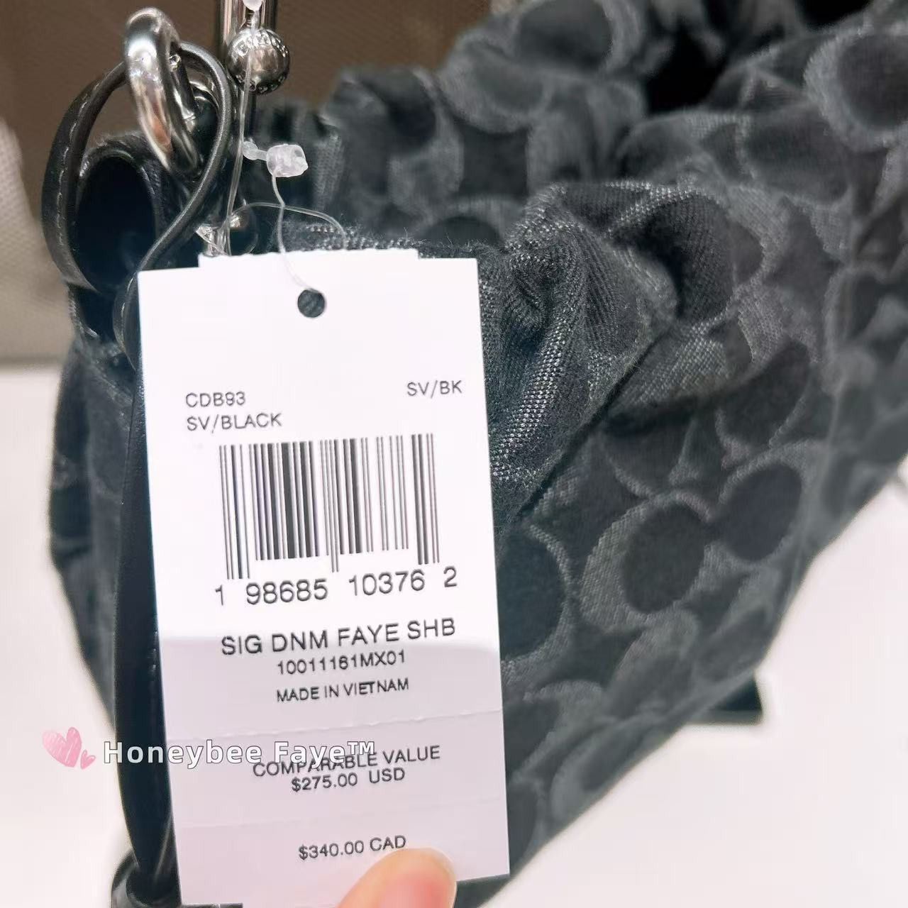 Coach Faye Shoulder Bag In Signature Denim CDB93 Size ONE SIZE - 6 Thumbnail