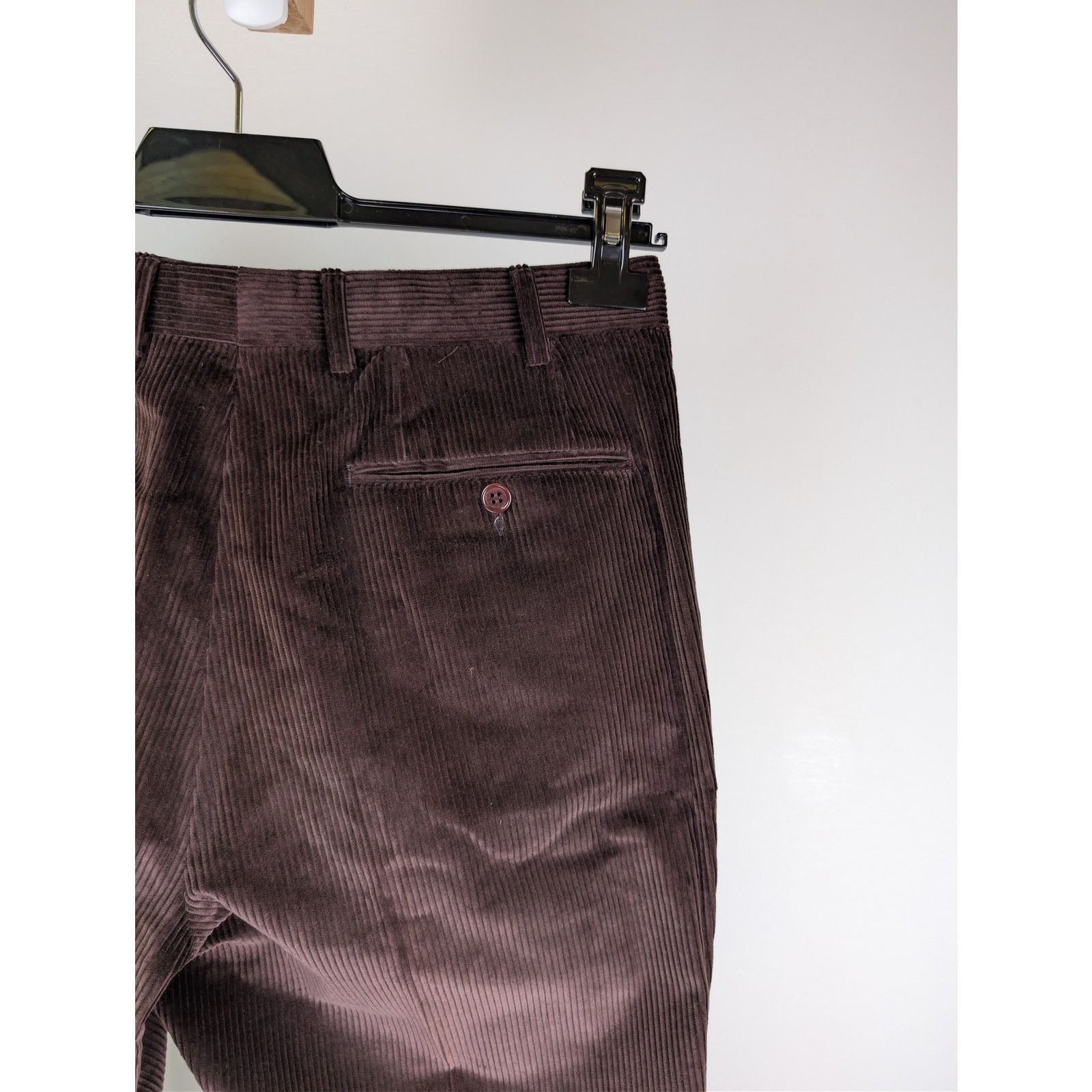 Canali o1rshd1 CC20 Corduroy Stretch Cotton Pants in Chocolate Size US 32 / EU 48 - 14 Thumbnail