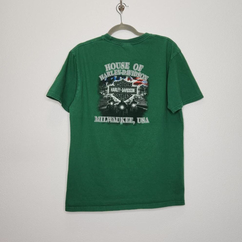 Harley Davidson Harley Davidson Y2K Large Skull Double Sided VTG Biker Size US L / EU 52-54 / 3 - 4 Thumbnail