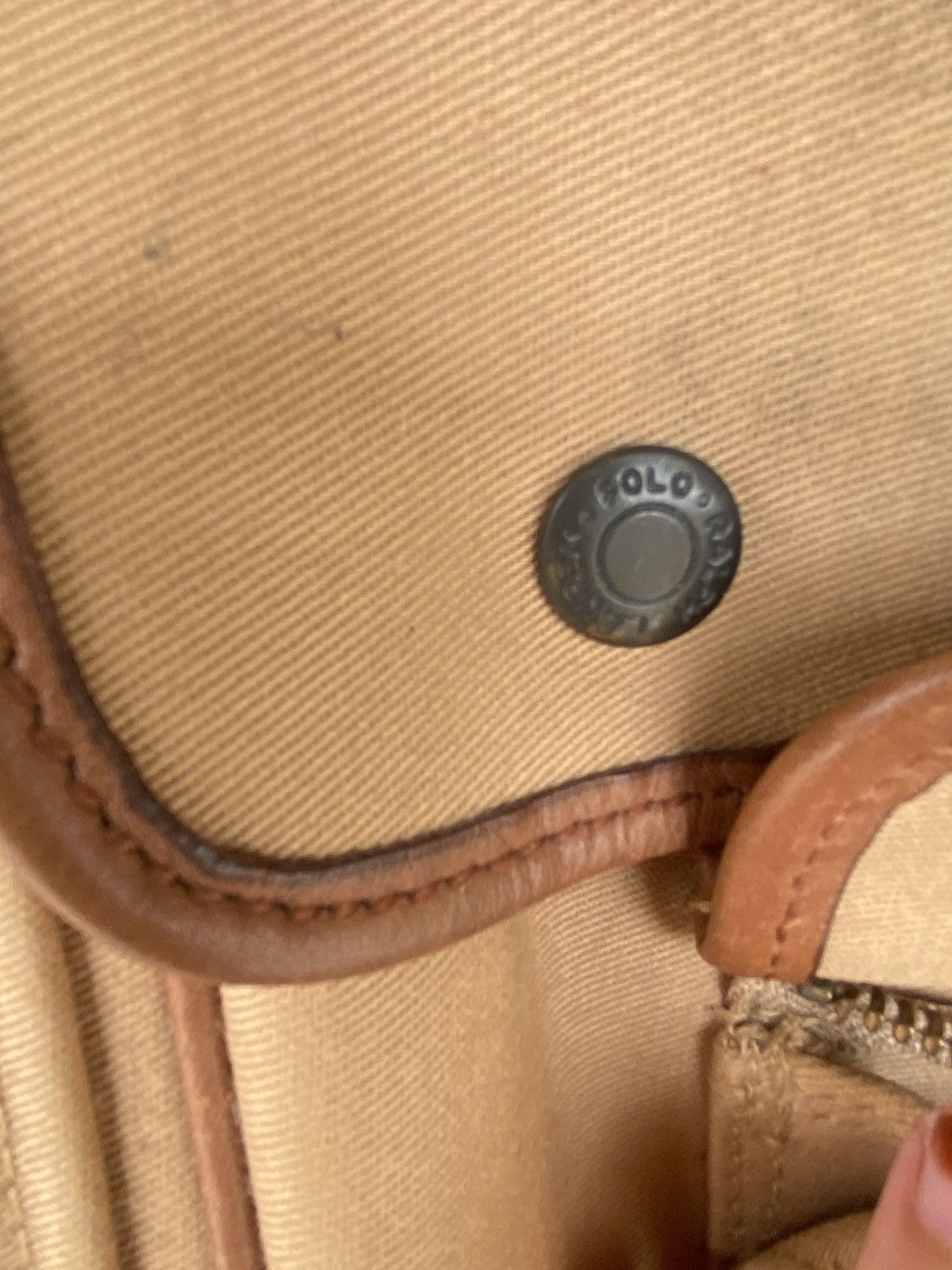 Other Vintage Ralph Lauren Shoulder Bag Cream And Brown Size ONE SIZE - 8 Thumbnail