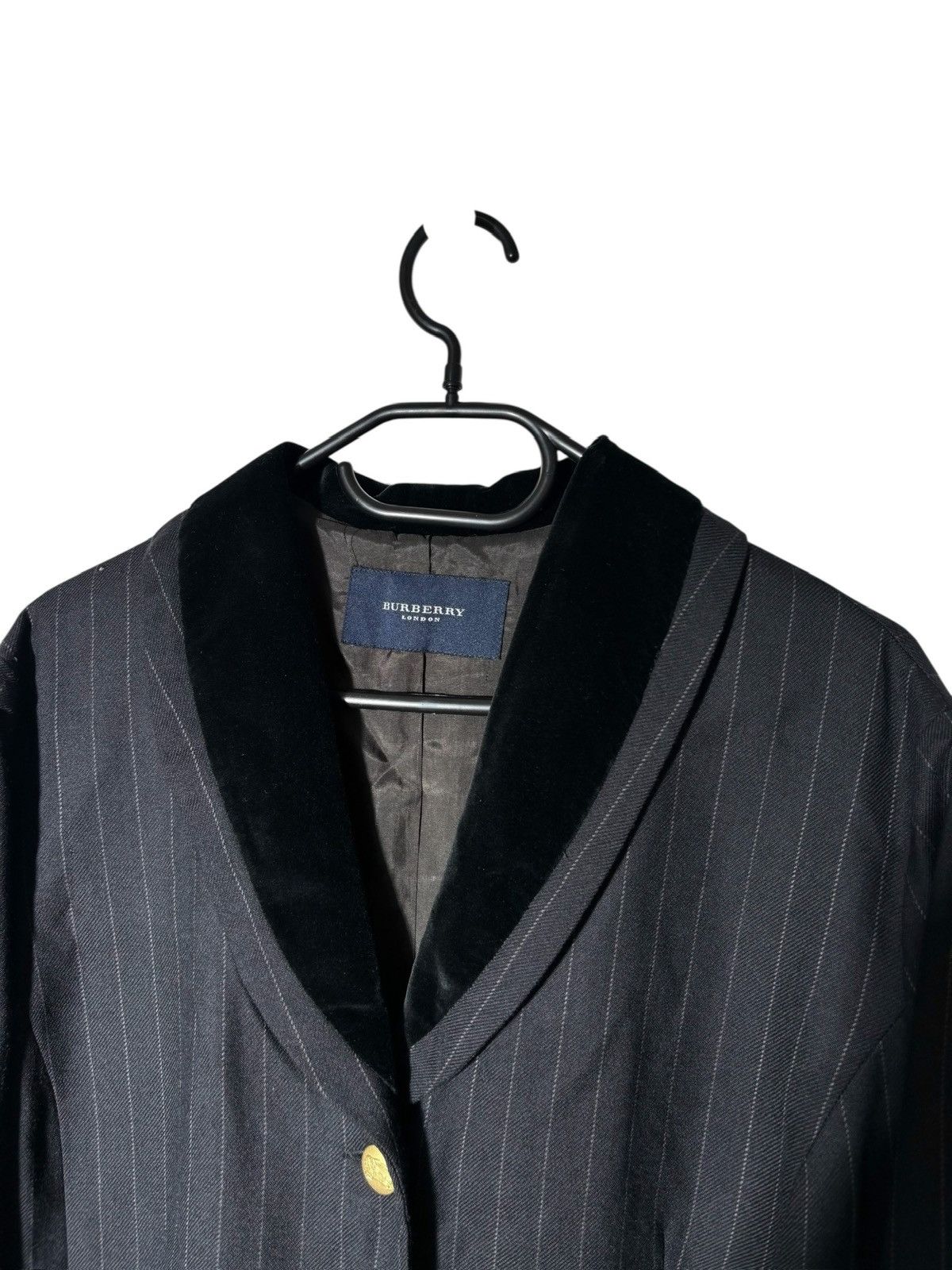 Burberry Burberry Long Coat Jacket Wool Gold Button Big Logo 90’s Size XXL / US 16-18 / IT 52-54 - 4 Thumbnail