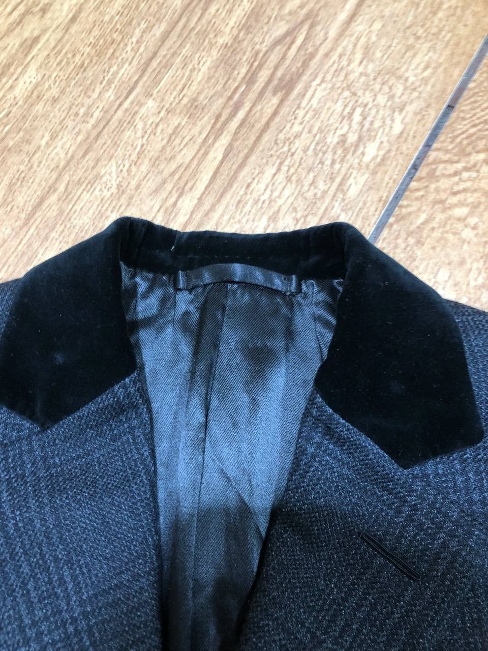 Tom Ford Tom Ford Gray Men Herringbone Pattern Wool Jacket COAT . Size US M / EU 48-50 / 2 - 8 Thumbnail