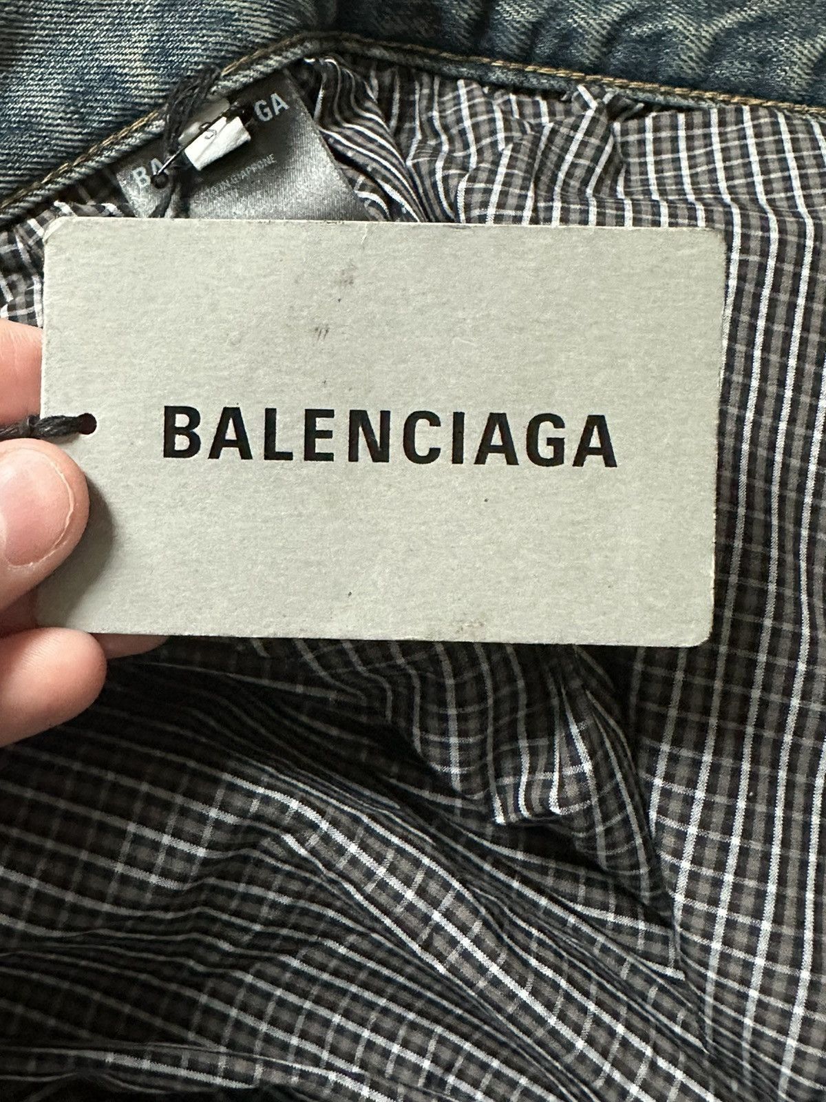 Balenciaga Balenciaga FW21 Baggy Destroyed Boxer Denim Jeans Runway Size US 30 / EU 46 - 8 Thumbnail