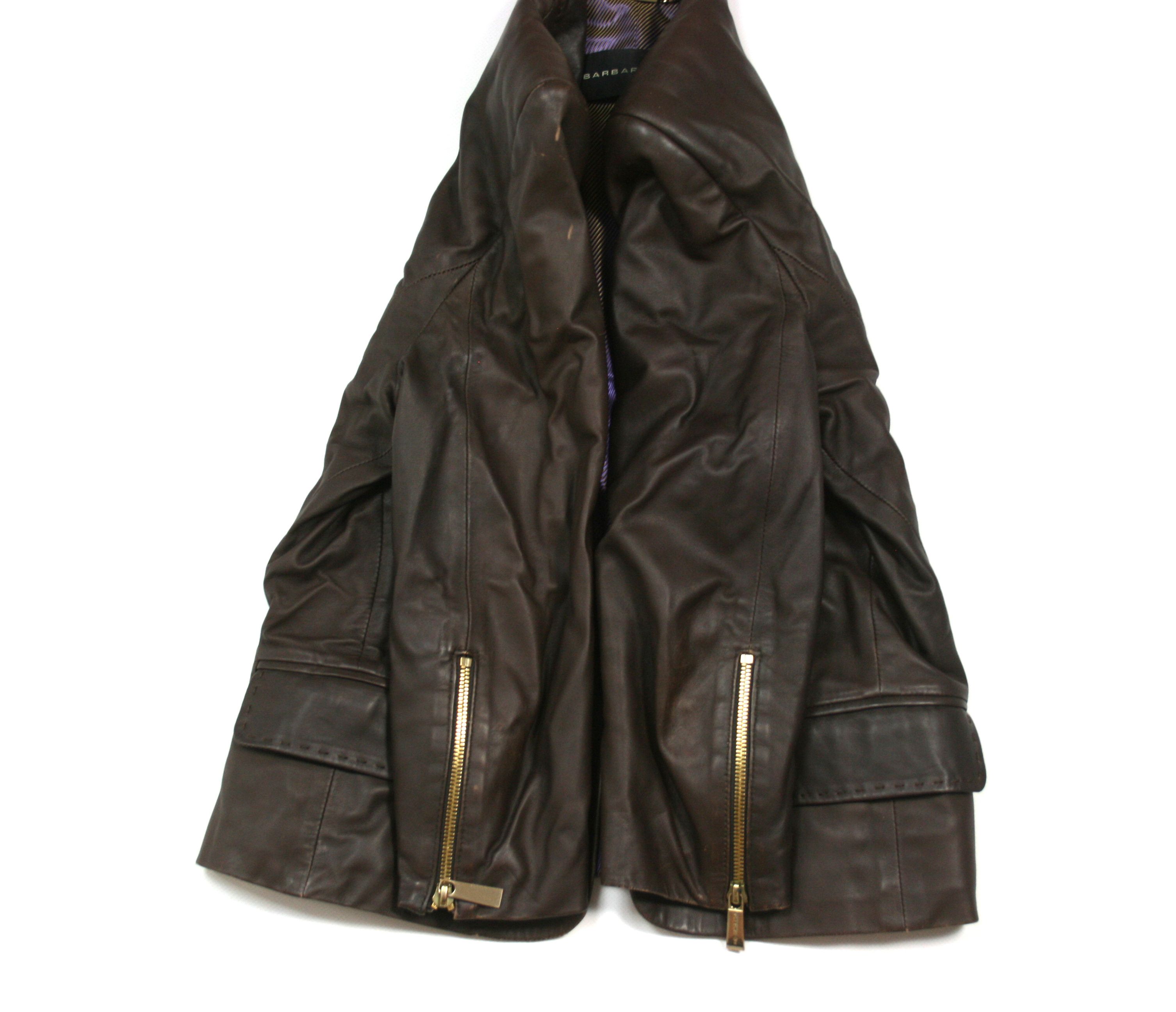 Barbara Bui Leather Blazer Size M / US 6-8 / IT 42-44 - 5 Thumbnail