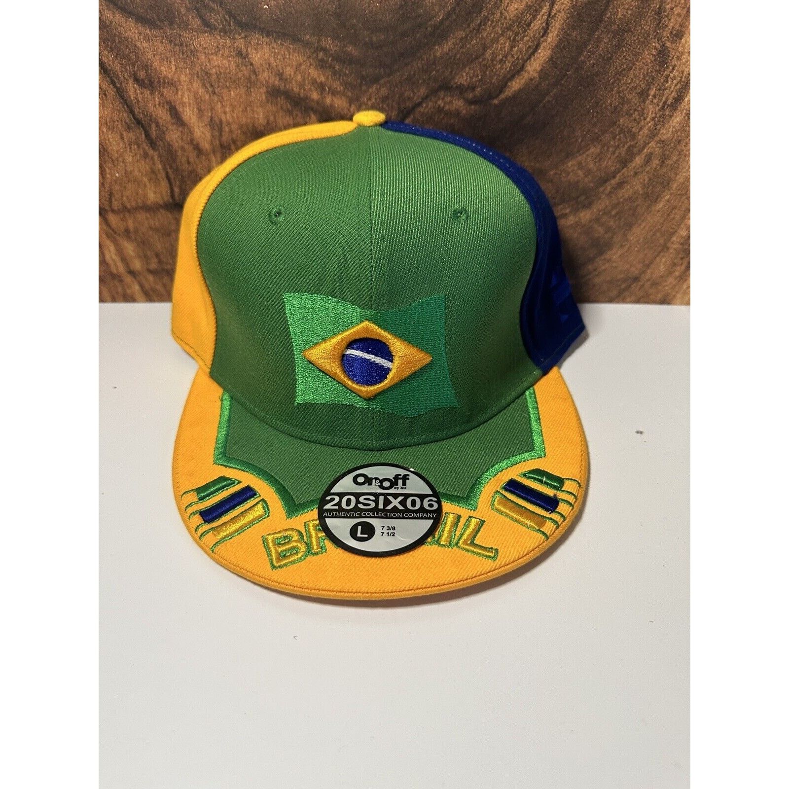 Other Brazil Embroidered Cap Hat On&off by XO. 20SIX06 Wool. 7 3/8 Size ONE SIZE - 1 Thumbnail