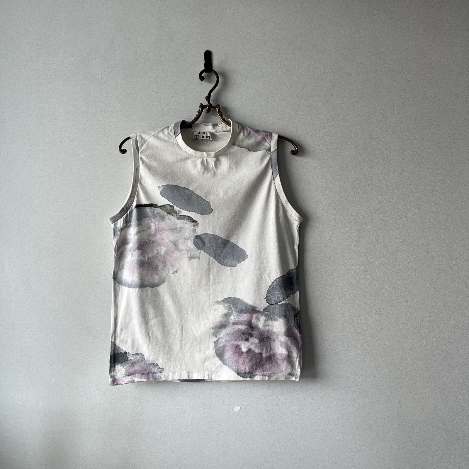 Acne Studios Acne Studios Zone Merci Printed Tank Top Abstract Floral Size M / US 6-8 / IT 42-44 - 1 Thumbnail