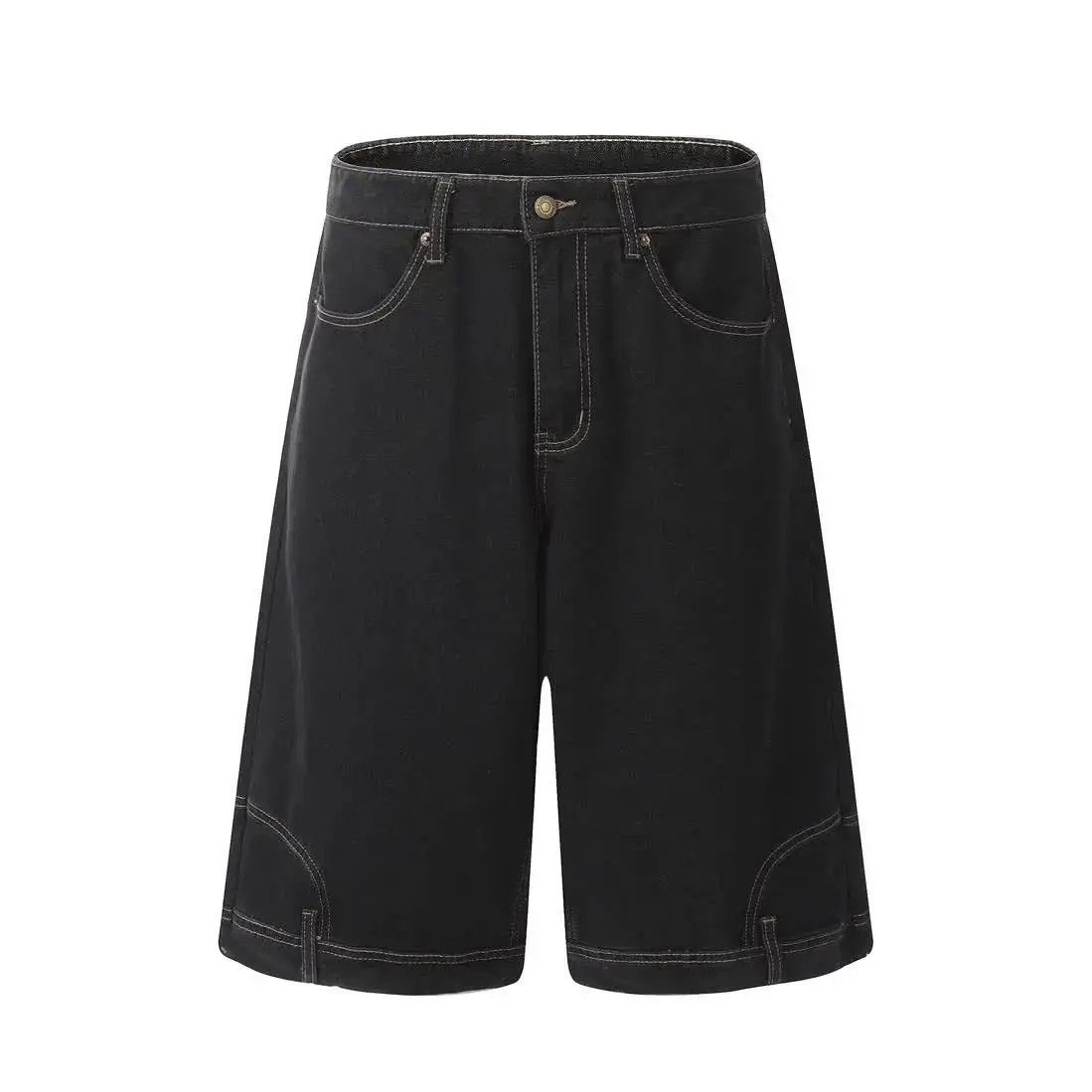 Japanese Brand Inverted Denim Jorts Vintage Style Baggy Hip Hop Party Size US 32 / EU 48 - 4 Thumbnail