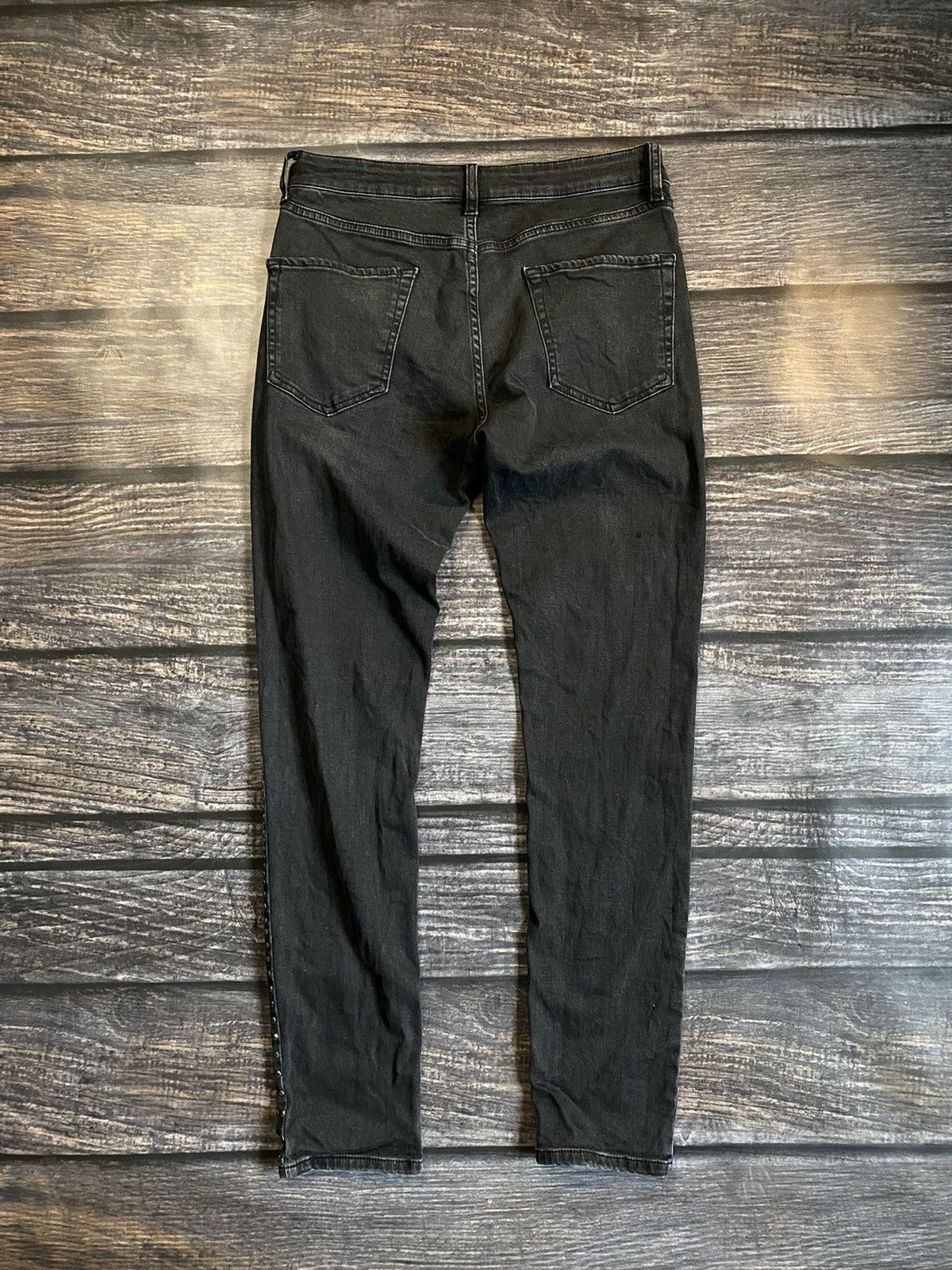 Other RARE❗️SKINNY JEANS RICK OWENS STYLE DENIM PANTS SLIM FEATY2K Size US 32 / EU 48 - 8 Thumbnail