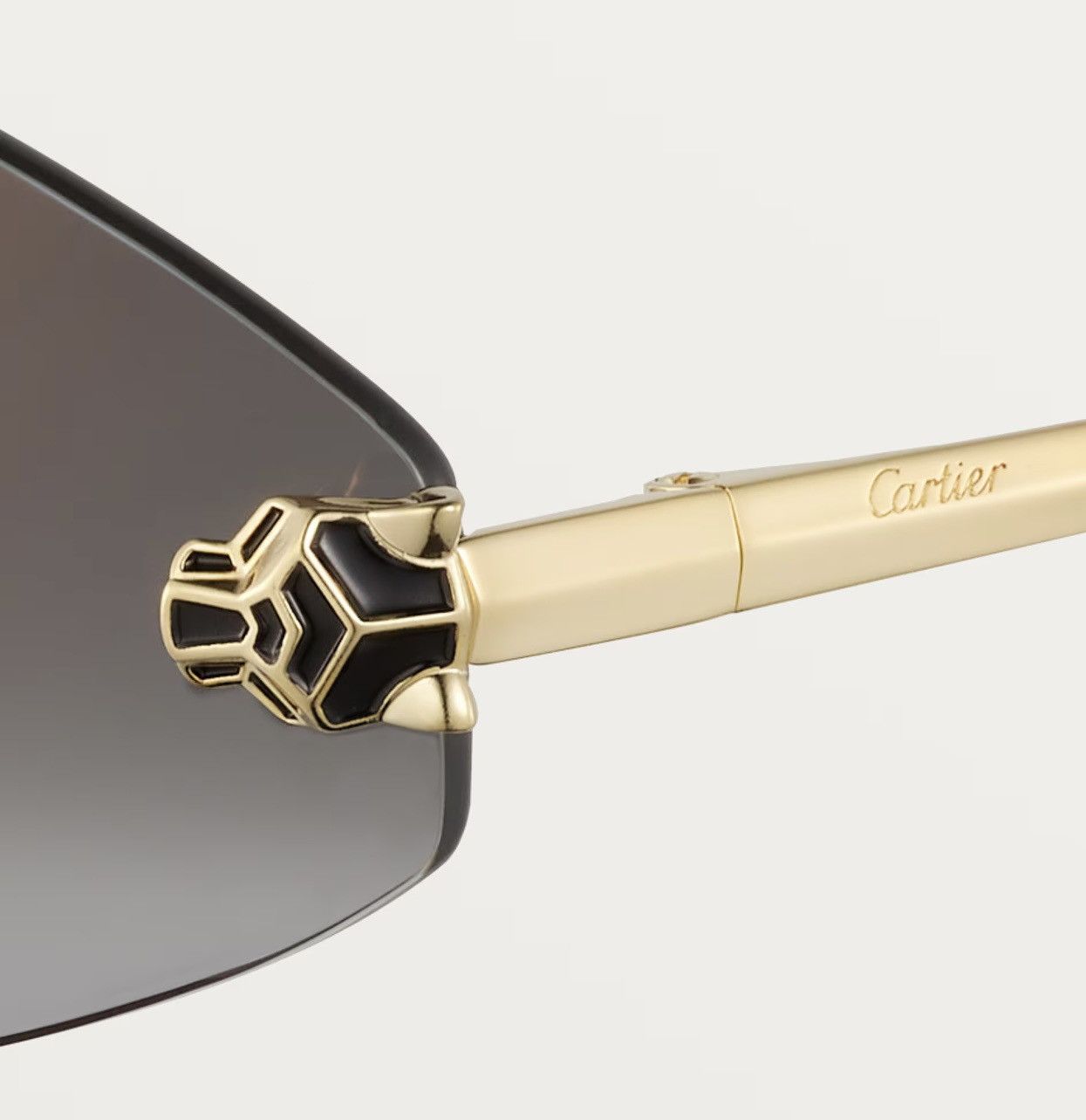 Cartier PANTHÈRE DE CARTIER SUNGLASSES with Gold Temples Size ONE SIZE - 5 Thumbnail