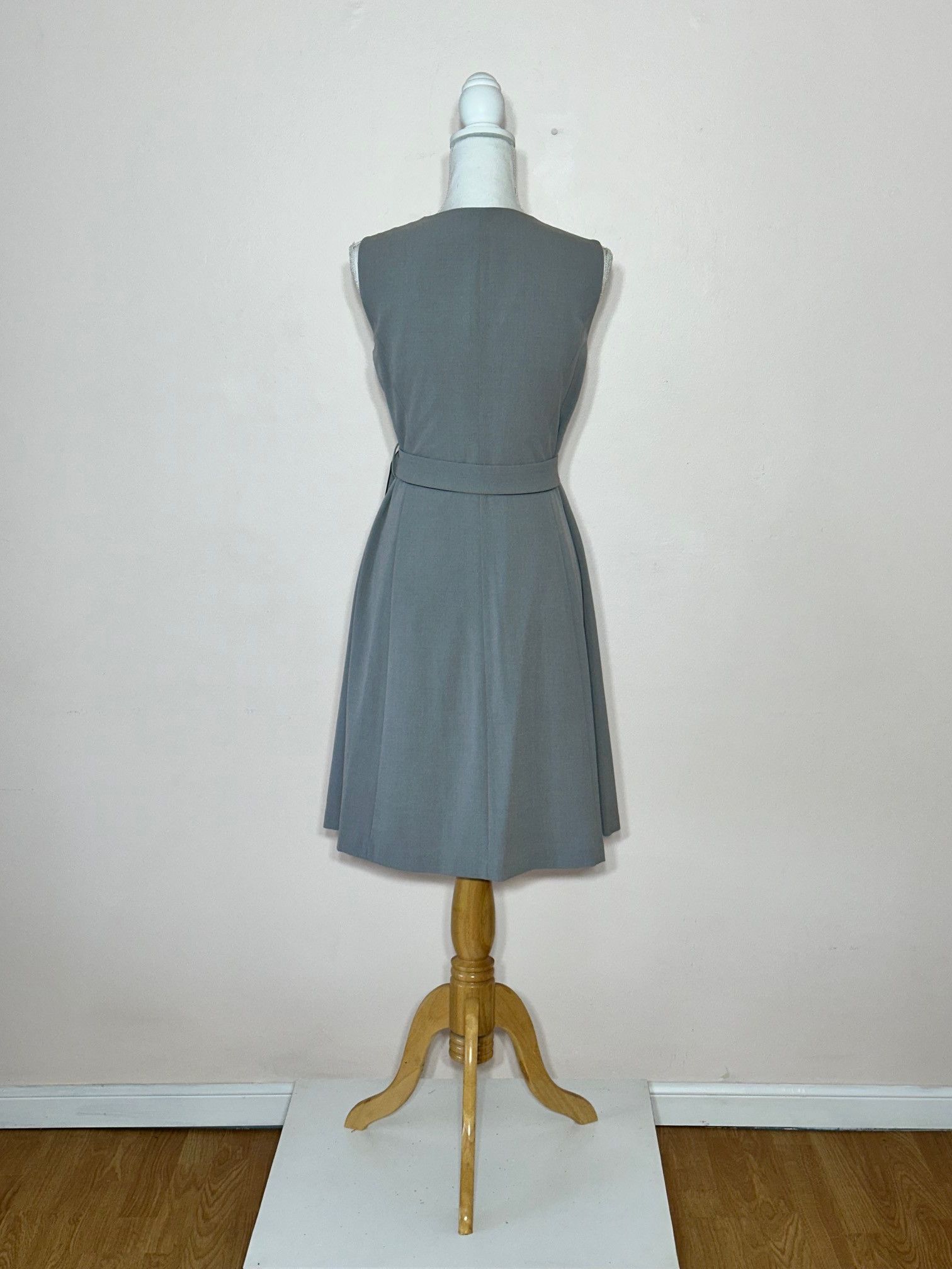 Calvin Klein Gray Wrap Coat Dress Size 8 Size M / US 6-8 / IT 42-44 - 4 Thumbnail