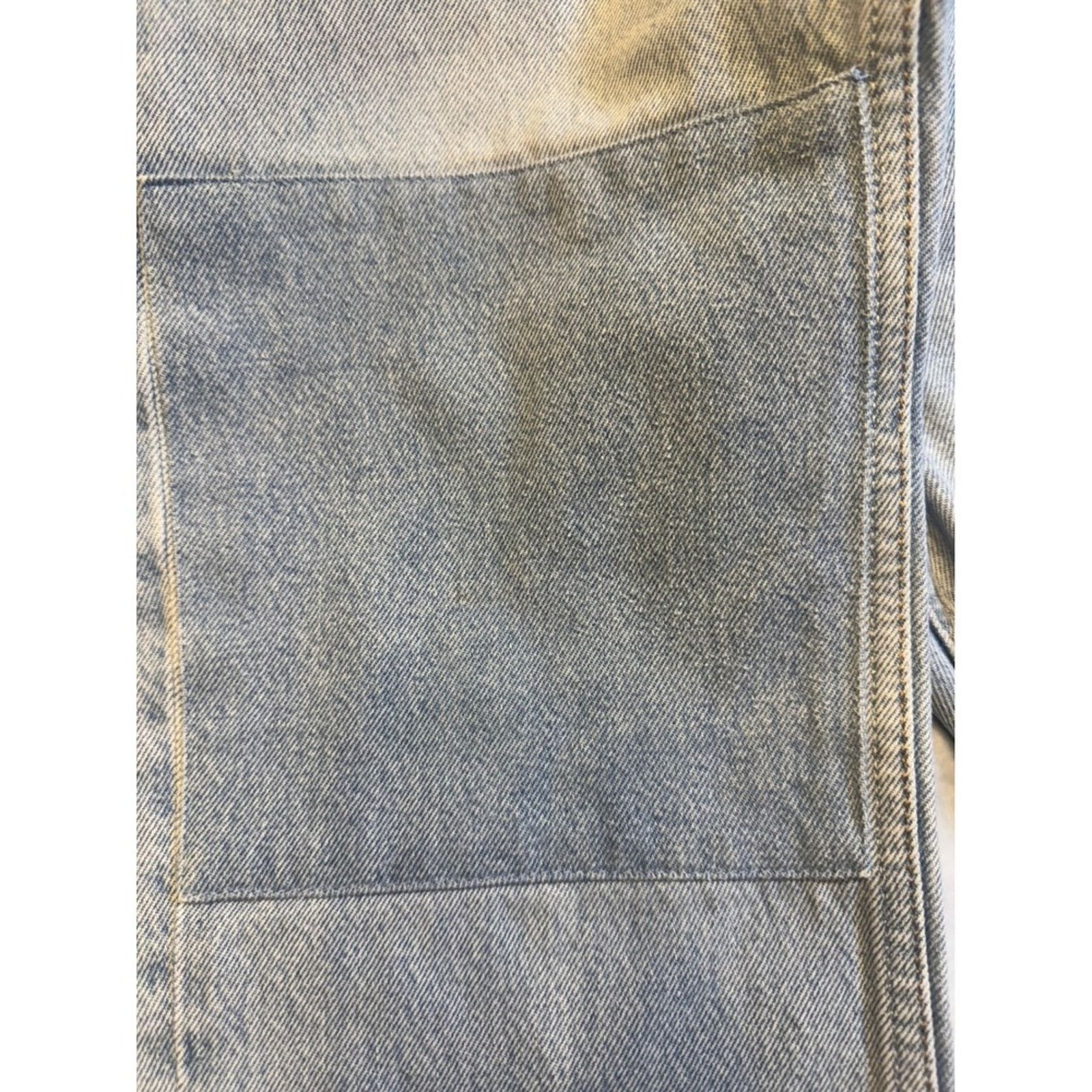 Reformation Reformation Jeans Light Wash Patch High Rise Denim Pants 27 Size 27" / US 4 / IT 40 - 4 Thumbnail