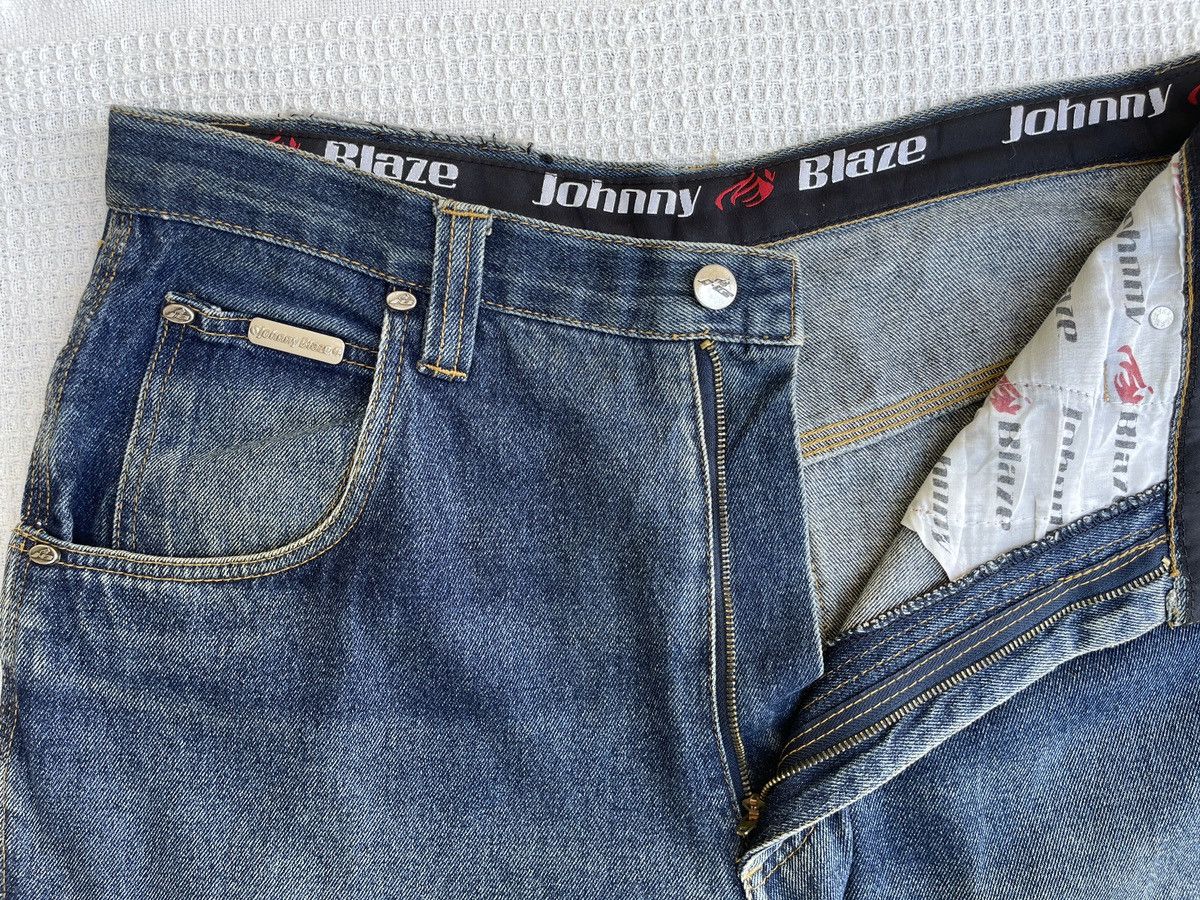 JNCO Rare Vintage 90s🔥JOHNNY BLAZE🔥Embroidered Baggy Jeans Size US 34 / EU 50 - 9 Thumbnail