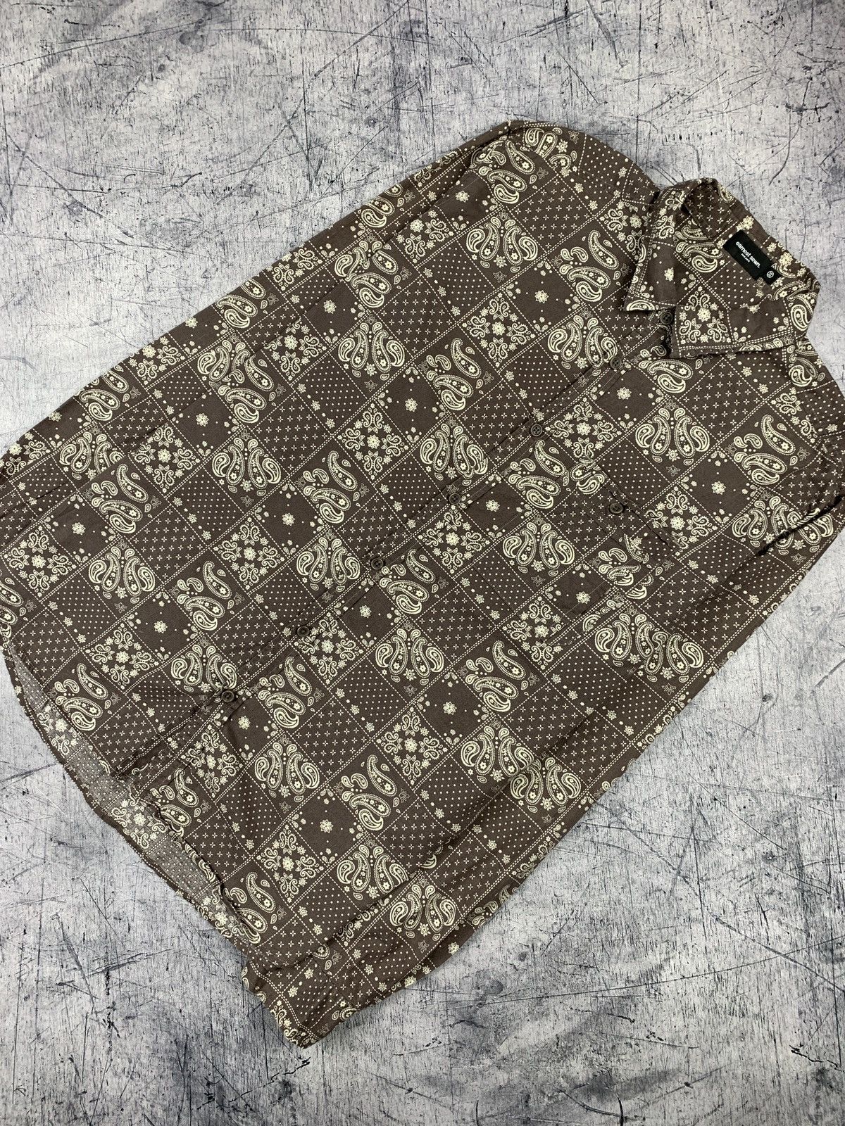 Earnest Sewn Designer Earnest Sewn Brown Shirt Paisley Pattern Size US M / EU 48-50 / 2 - 1 Thumbnail