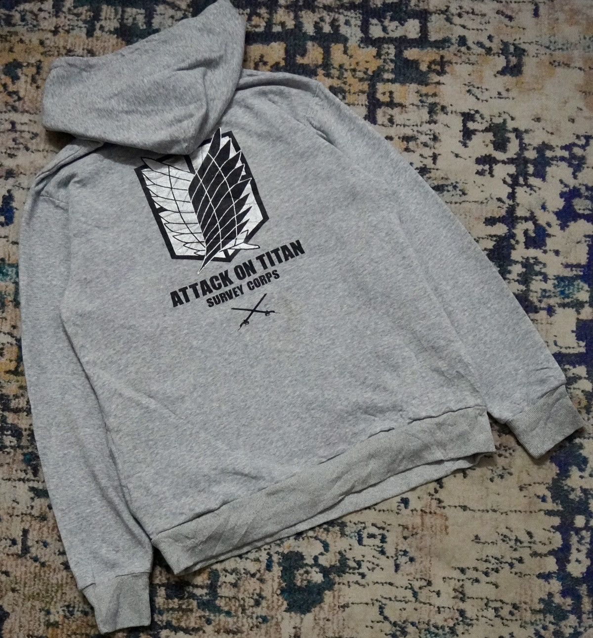 Japanese Brand Attack on titan survey corps japan anime hoodie size XL Size US XL / EU 56 / 4 - 3 Thumbnail