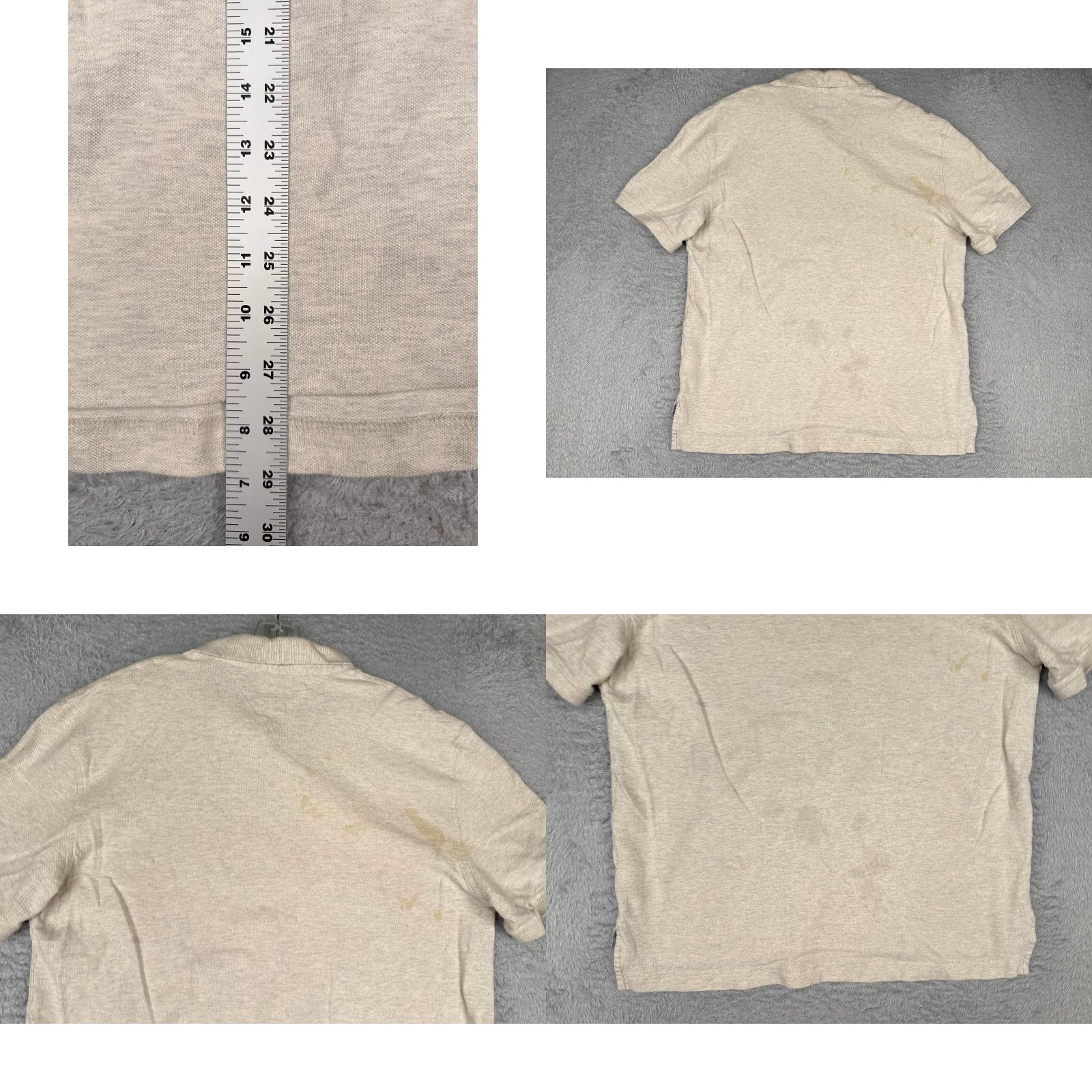 Tommy Hilfiger Tommy Hilfiger Shirt Extra Large Beige Classic Fit Cotton Golfer Men Size US XL / EU 56 / 4 - 9 Thumbnail