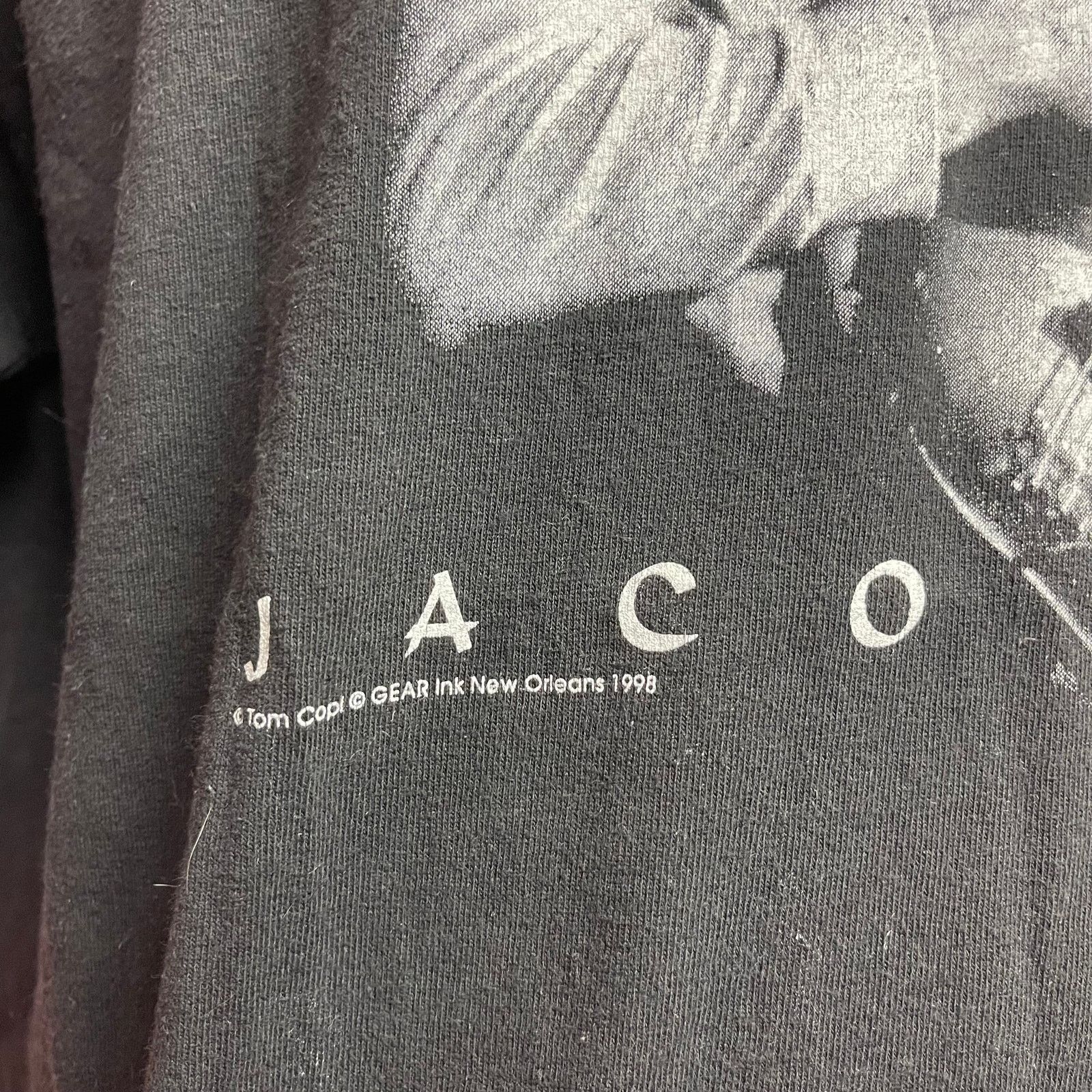 Vintage Vintage Jaco Pastorius 1998 Gear Ink Inc Jazz Tee Size US XL / EU 56 / 4 - 4 Thumbnail