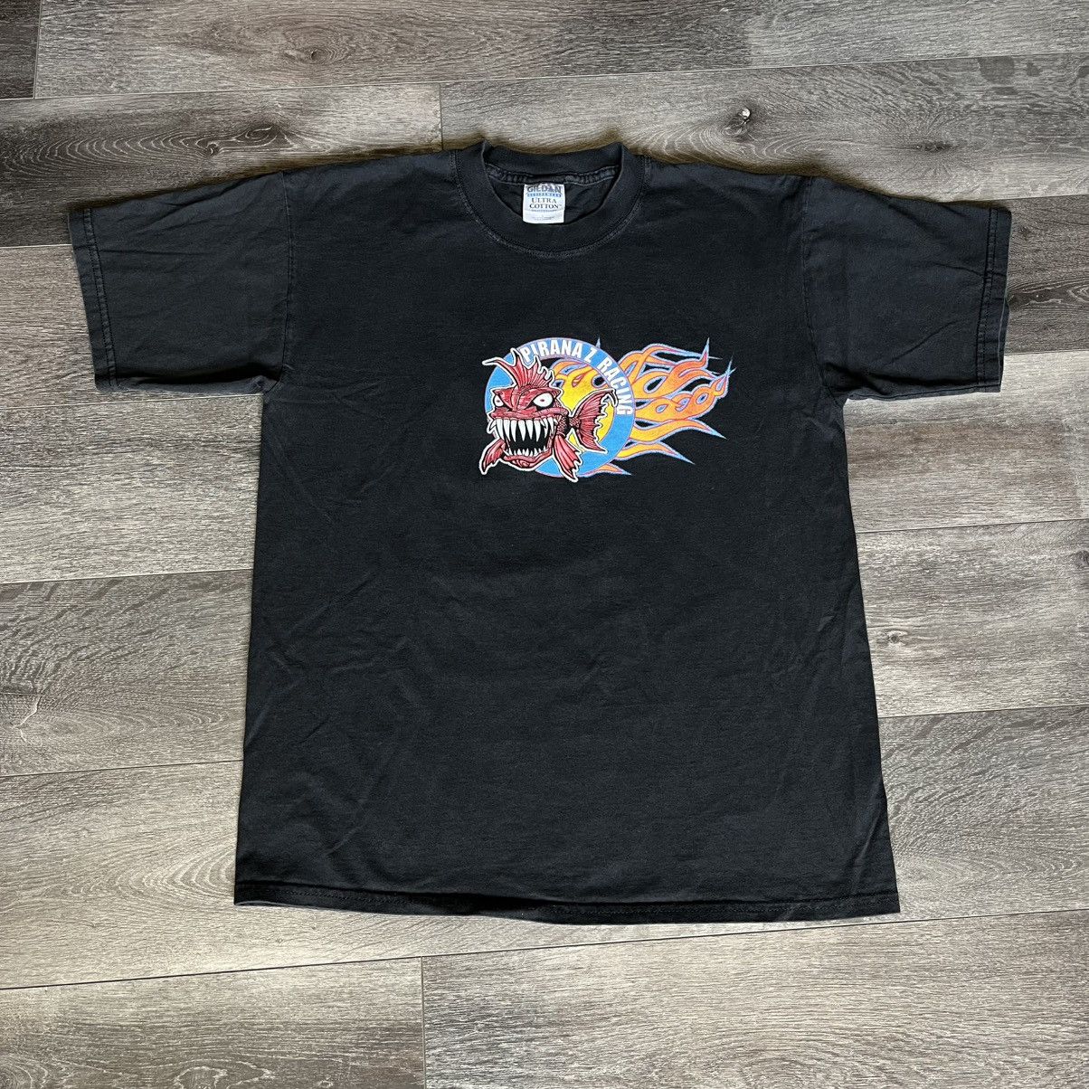 Vintage Vintage 2000s Piranaz Racing For My Next Trick Graphic Tee Size US L / EU 52-54 / 3 - 2 Thumbnail