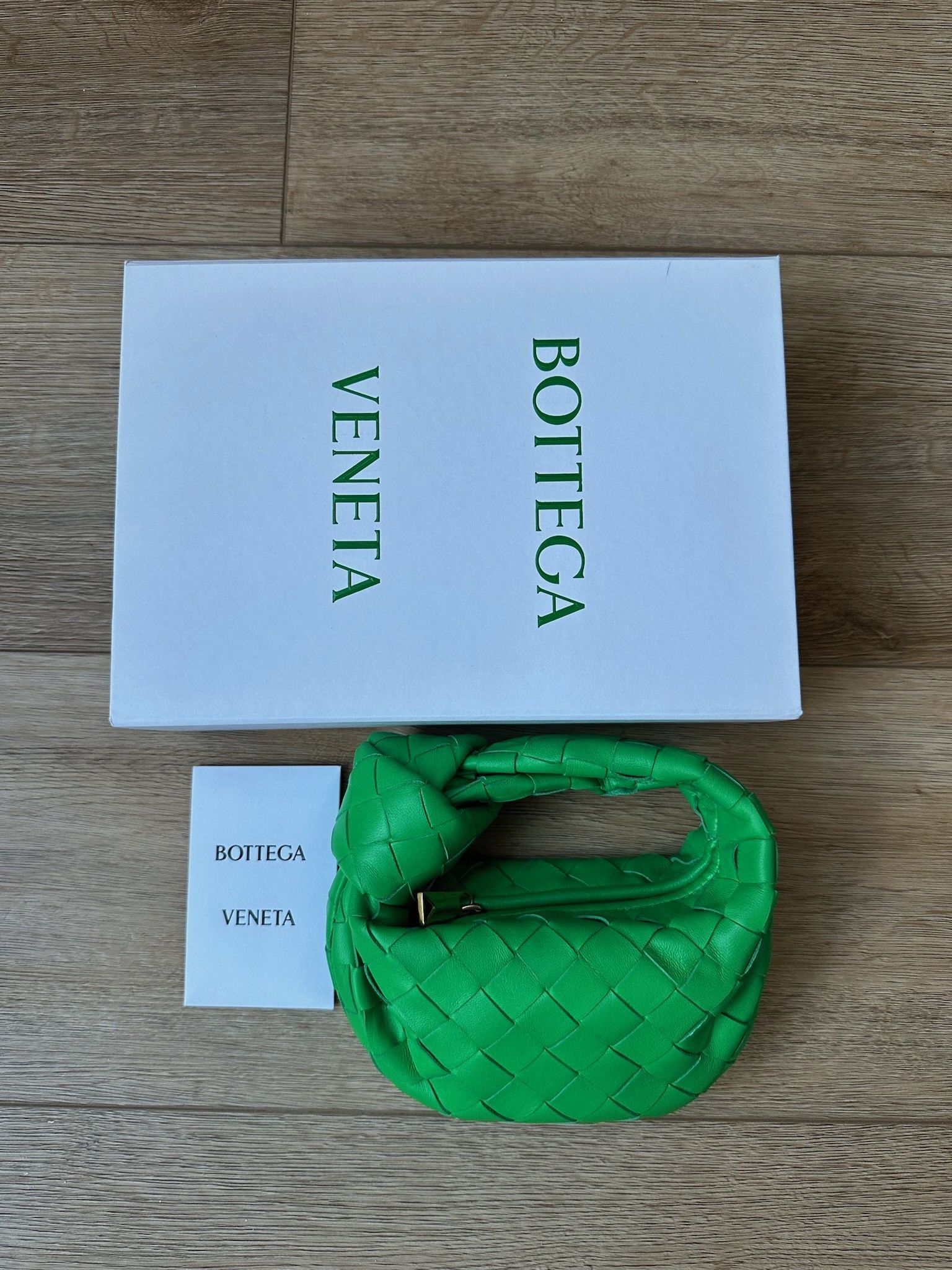 Bottega Veneta 🔥[SALE]🔥 Bottega Veneta Mini Jodie Parakeet Woven Hobo Bag Size ONE SIZE - 1 Thumbnail