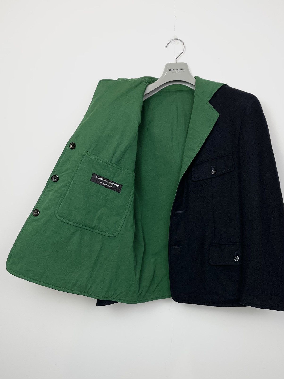 Comme des Garcons Homme Plus AW1987 Comme des Garcons Homme Plus Reversible Hooded Jacket Size US S / EU 44-46 / 1 - 5 Thumbnail