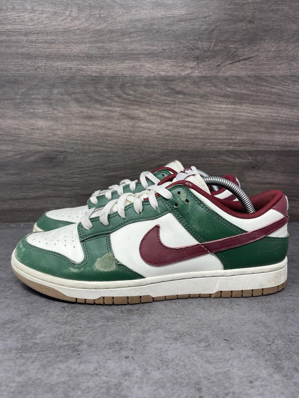 Nike Nike Dunk Low Mens Size 9 Gorge Green Team Red Sneakers Size US 9 / EU 42 - 1 Thumbnail