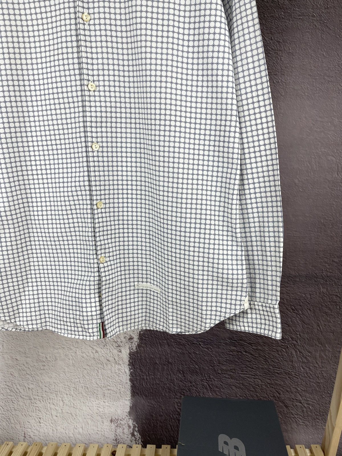 Tintoria Mattei Tintoria Mattei 954 pattern Italian long sleeve shirt Size US L / EU 52-54 / 3 - 5 Thumbnail