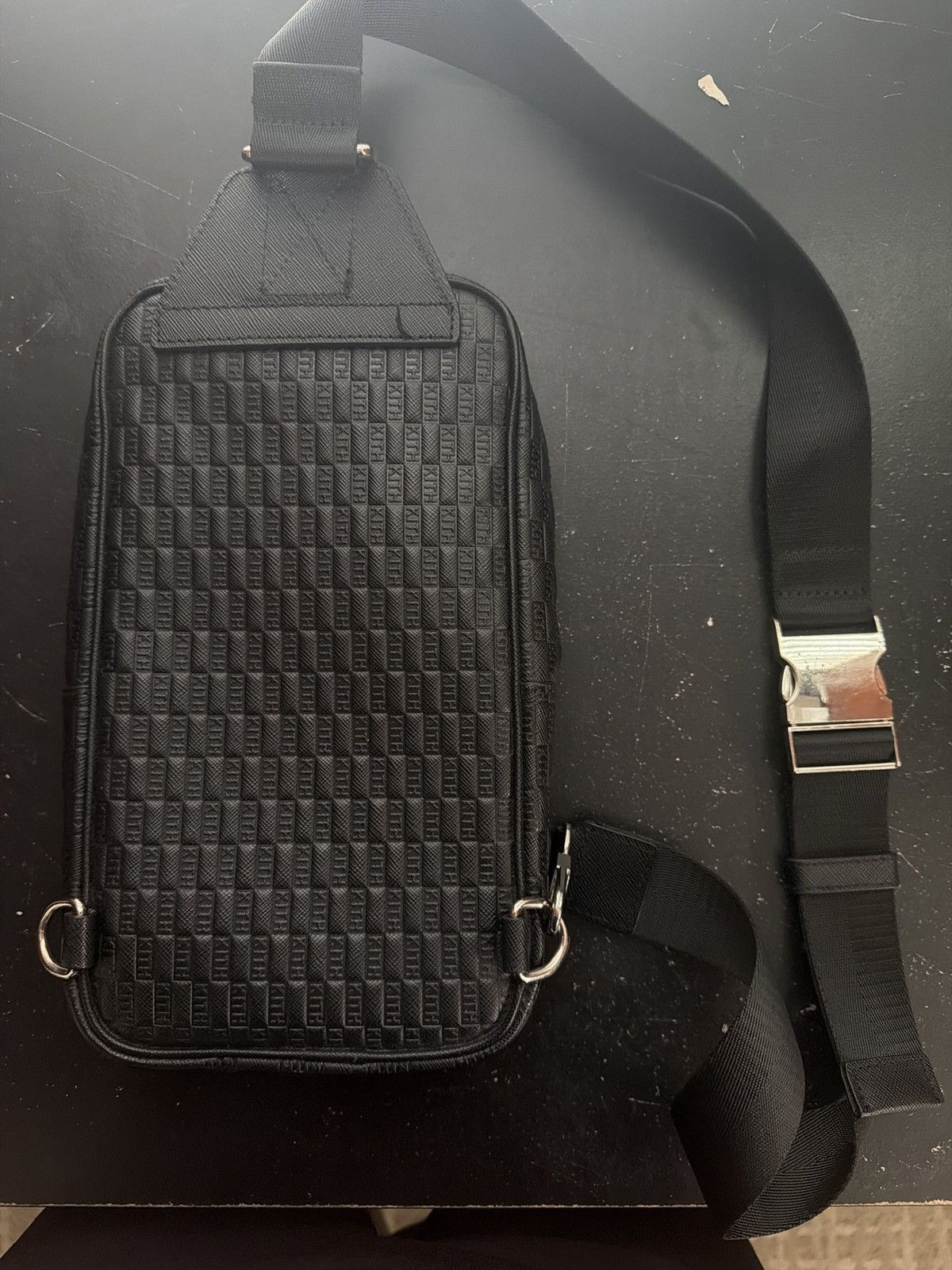 Kith Kith Monogram Leather Stagg Crossbody - Black Size ONE SIZE - 2 Thumbnail