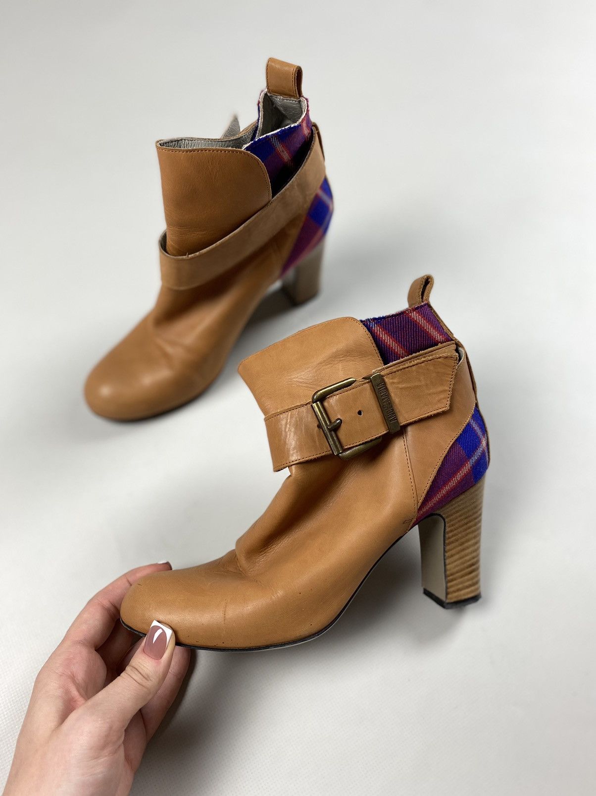 Vivienne Westwood Vivienne Westwood Anglomania leather tartan heeled boots Size US 6 / IT 36 - 10 Thumbnail