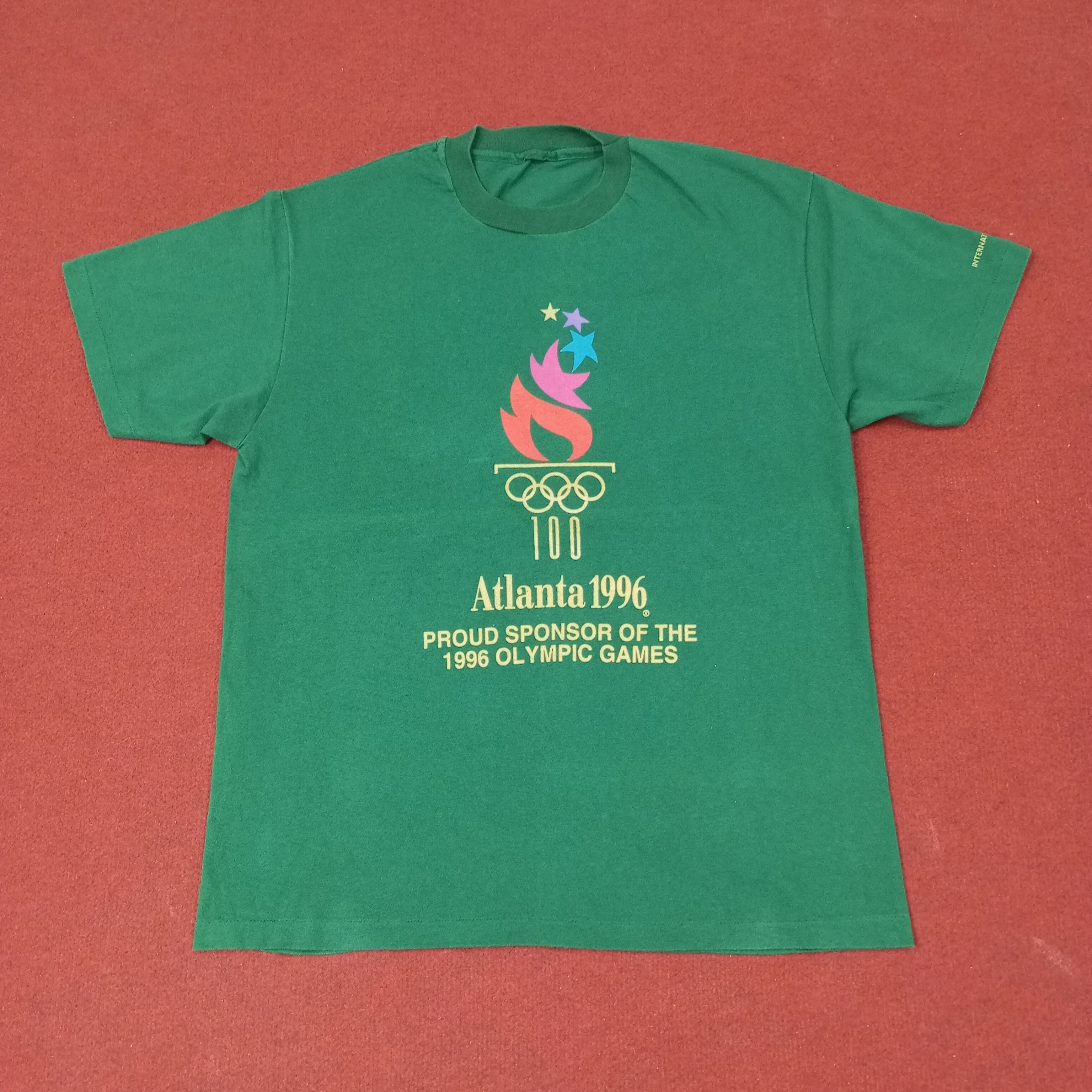 USA Olympics Olympic Atlanta 1996 Promo Style Vintage Tshirt c249n18 Size US L / EU 52-54 / 3 - 1 Thumbnail