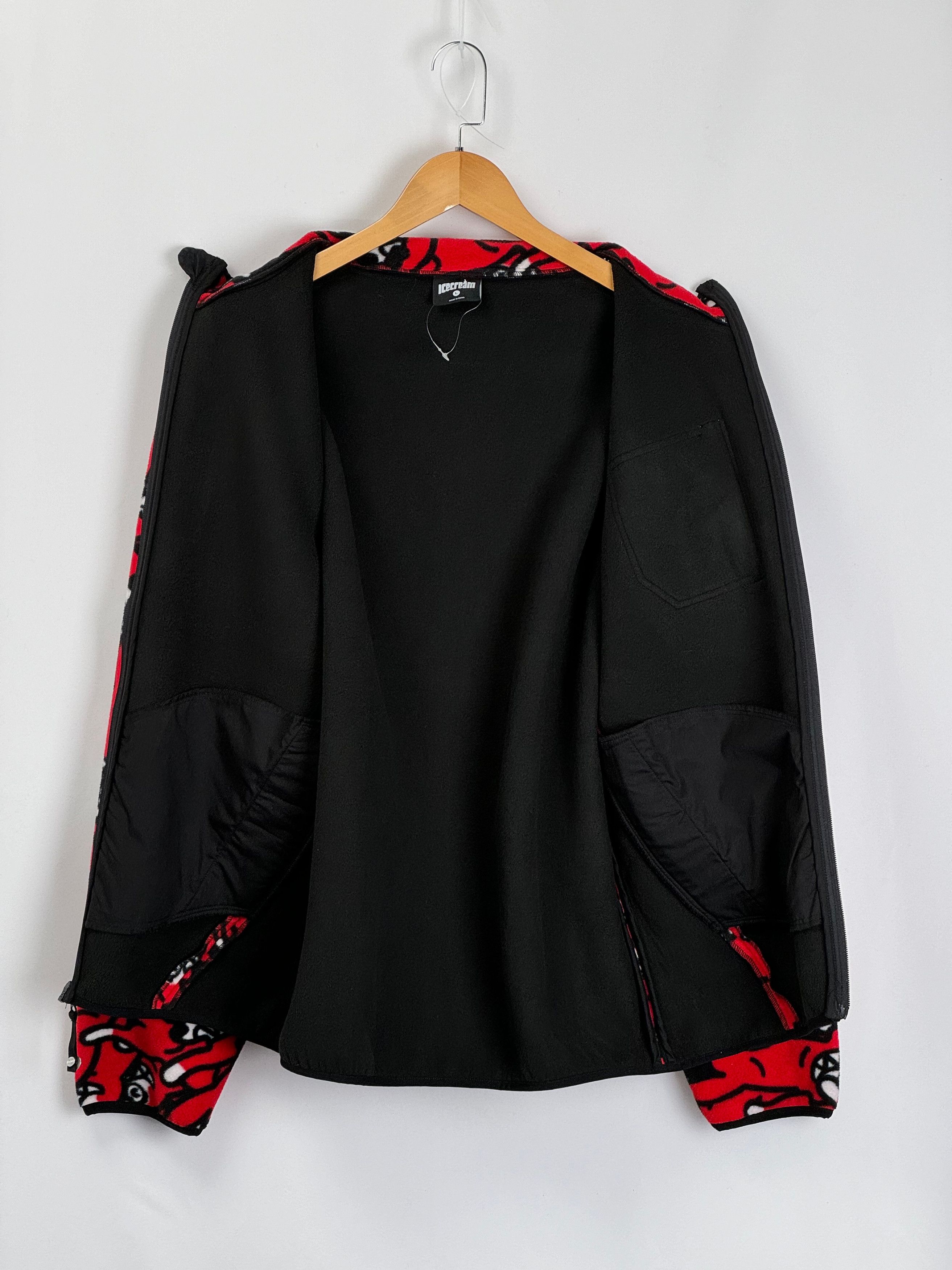 Icecream UNWORN* Icecream Lock Up Fleece Jacket - Black Size US L / EU 52-54 / 3 - 7 Thumbnail