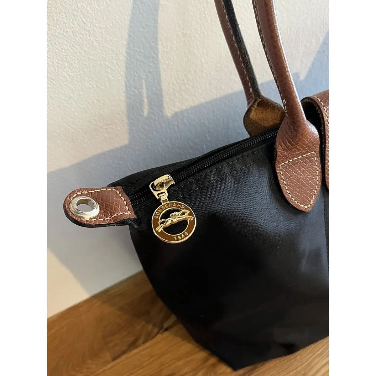 Longchamp Longchamp Pliage Handbag Leather Size ONE SIZE - 4 Thumbnail