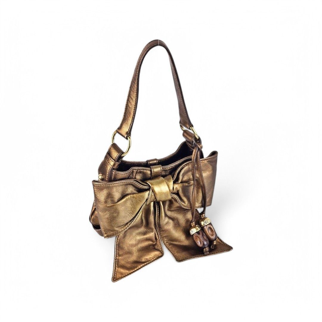 Yves Saint Laurent Yves Saint Laurent - Ribbon Handbag Leather Shoulder Bag Size ONE SIZE - 2 Thumbnail