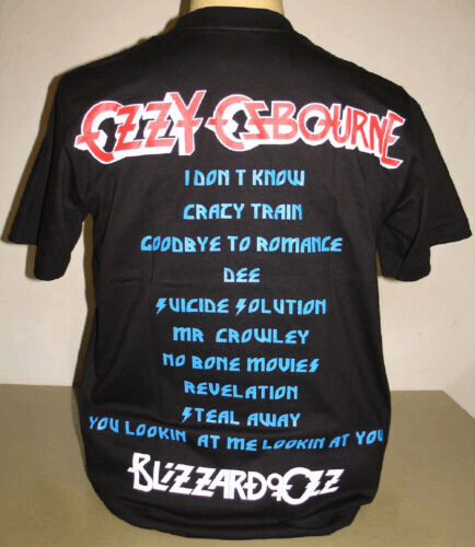 ozzy osbourne band shirt