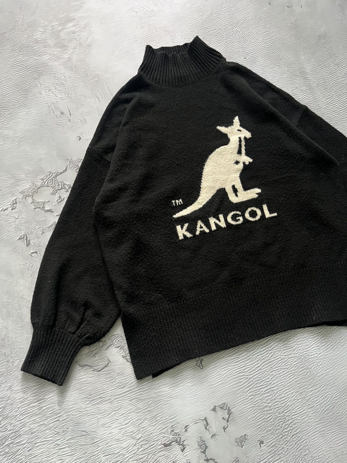 Kangol Kangol x H&M Vintage Streetwear Sweater Golf Wool Black Size S / US 4 / IT 40 - 2 Thumbnail