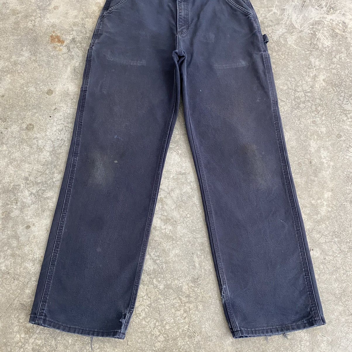 Carhartt Vintage Carhartt Faded Midnight Blue Carpenter Pants Size US 31 - 5 Thumbnail
