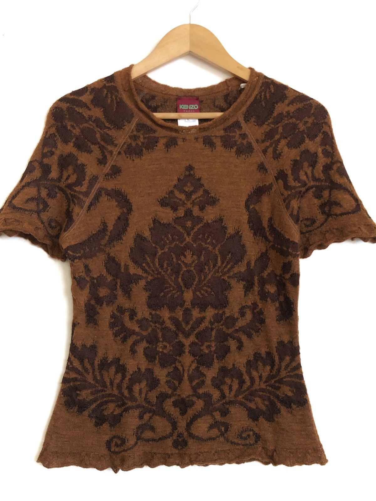 Kenzo RARE🔥90’S MOHAIR RAYON BLEND KNIT TOPS Size XS / US 0-2 / IT 36-38 - 3 Thumbnail