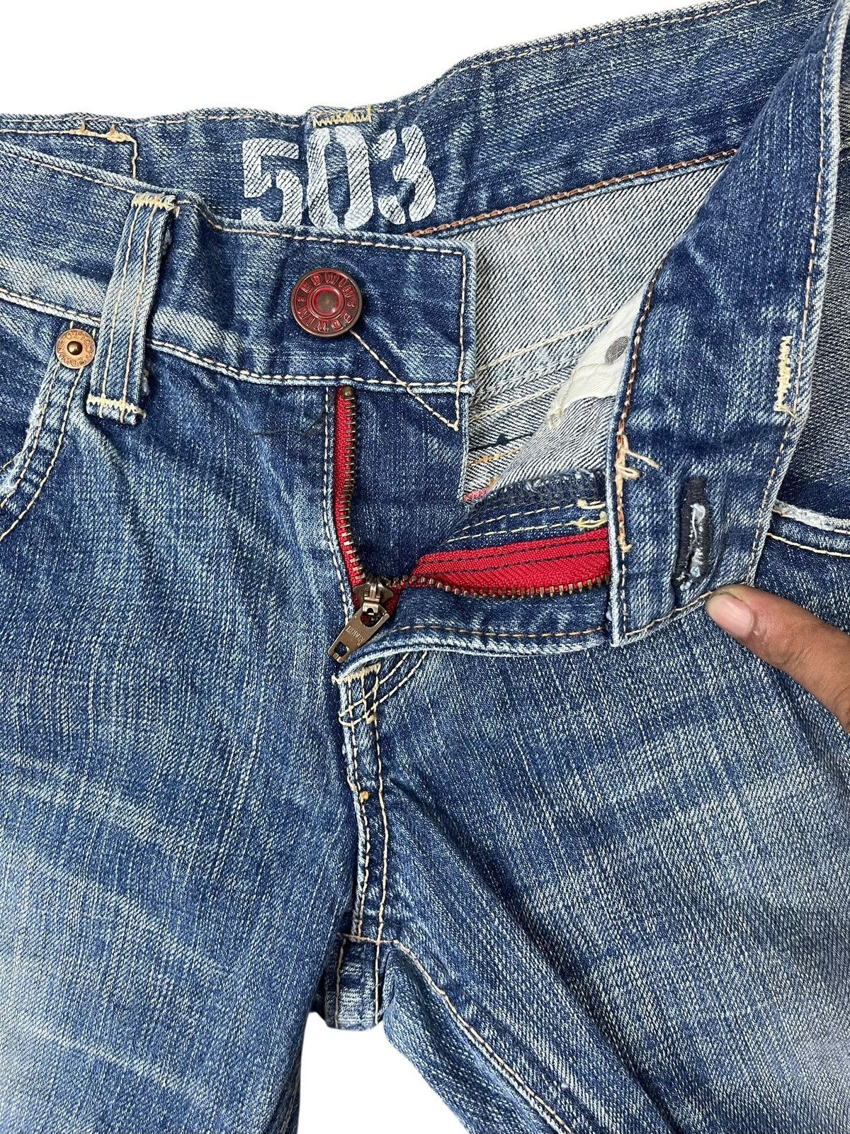 Edwin Vintage Edwin Blue Trip 503 Jeans Streetwear Size 29" - 5 Thumbnail