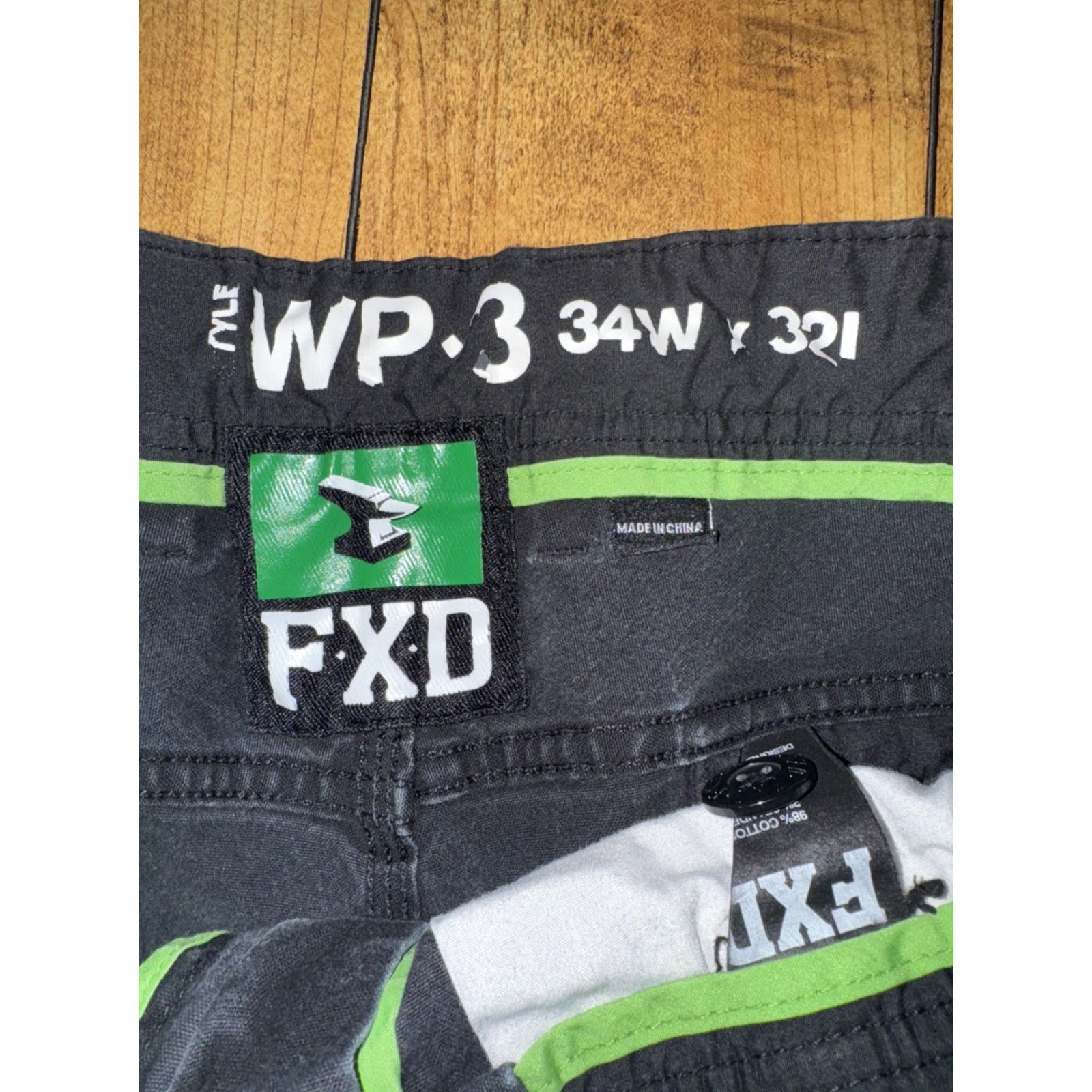 Vintage FXD Cargo Pants Men’s 34x32 Black Workwear Utility Tactical Pants Size US 36 / EU 52 - 3 Thumbnail